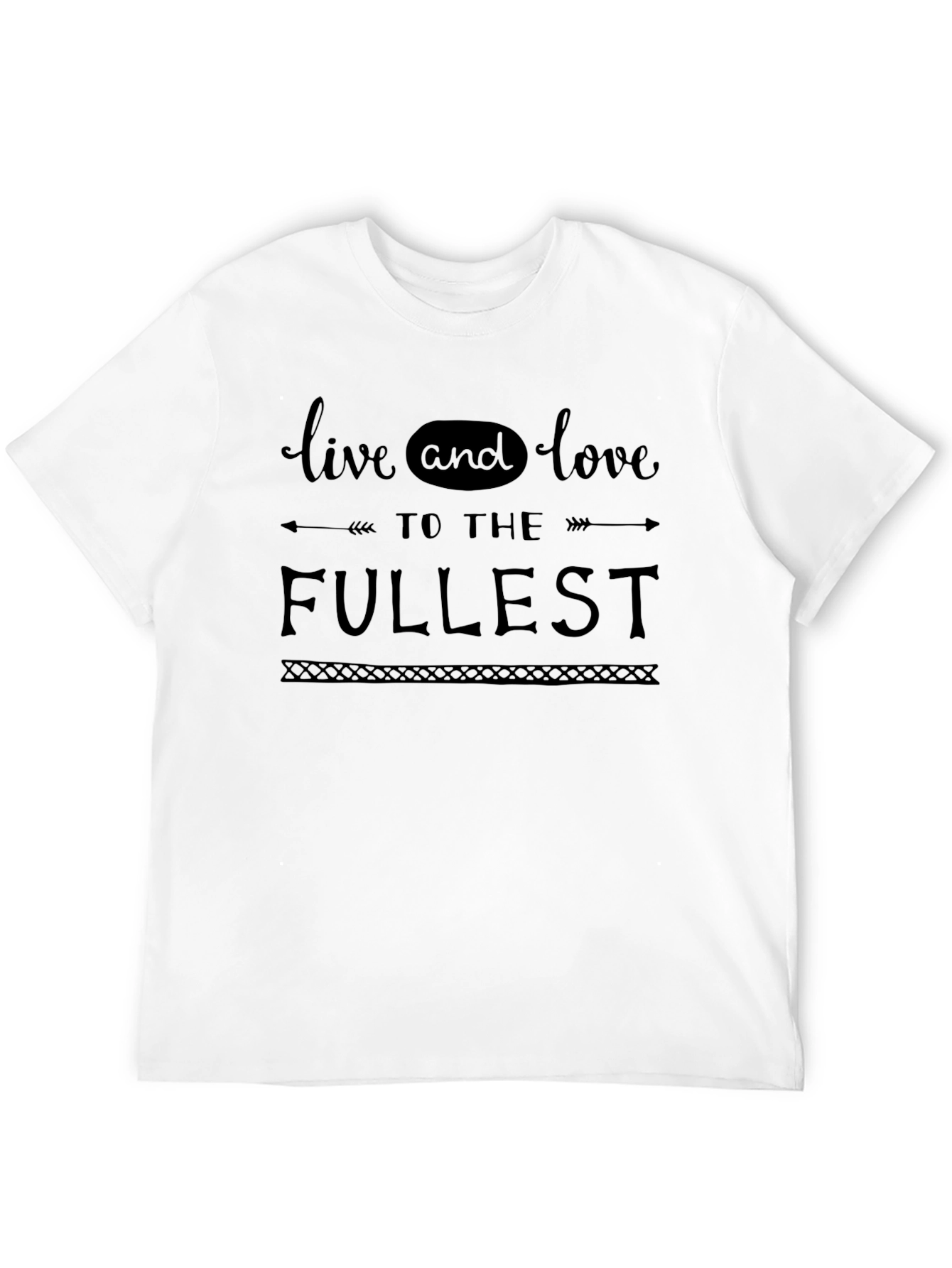 Live to the Fullest Graphic Tee - Black