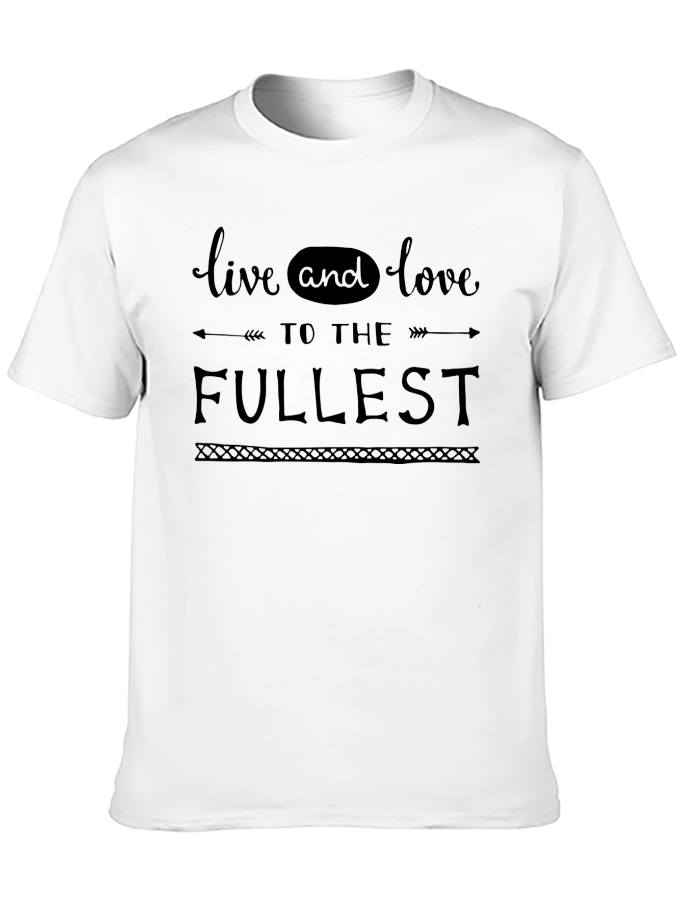 Live to the Fullest Graphic Tee - Black