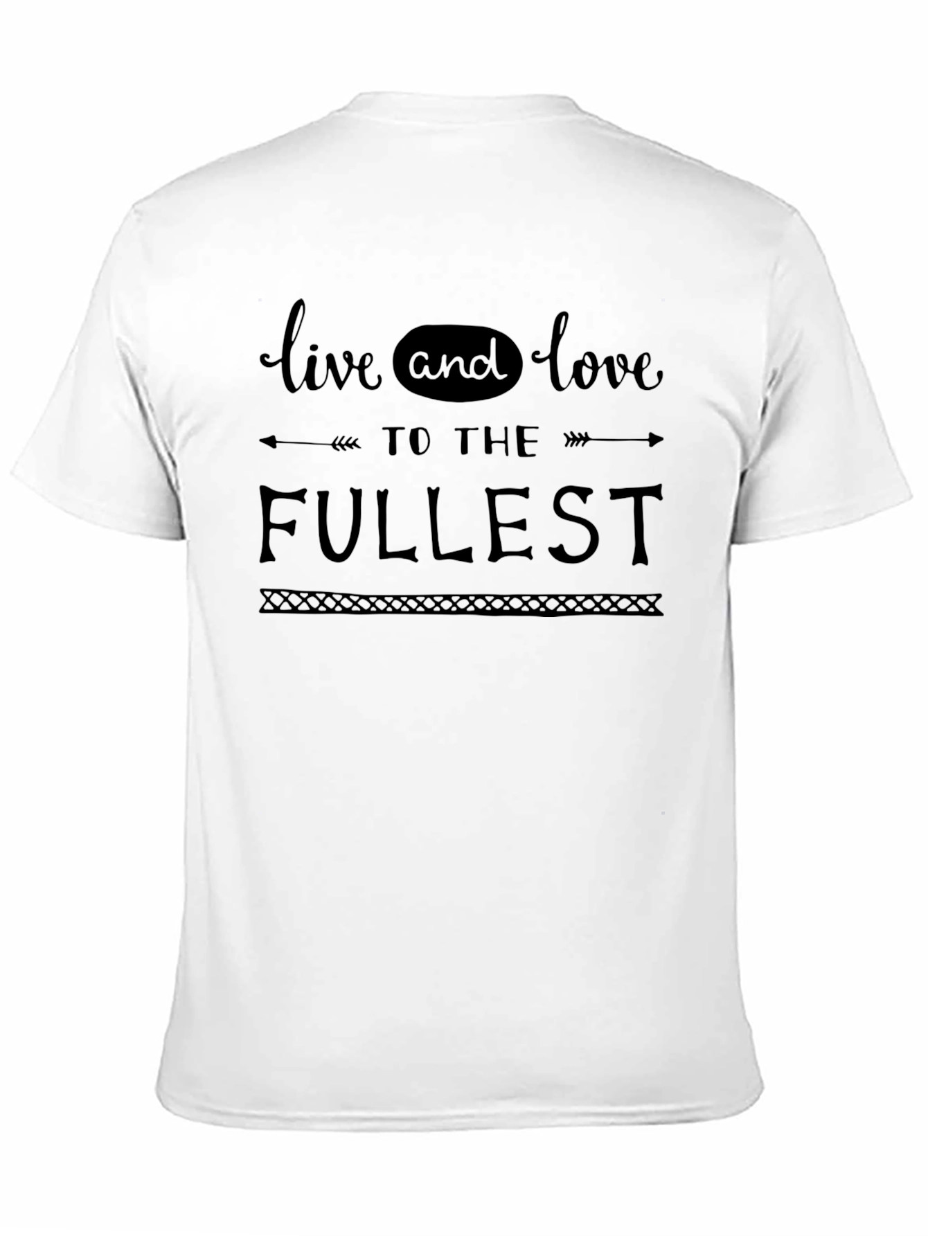 Live to the Fullest Graphic Tee - Black