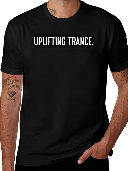 Uplifting Trance Graphic Tee - Black Short Sleeve Shirt