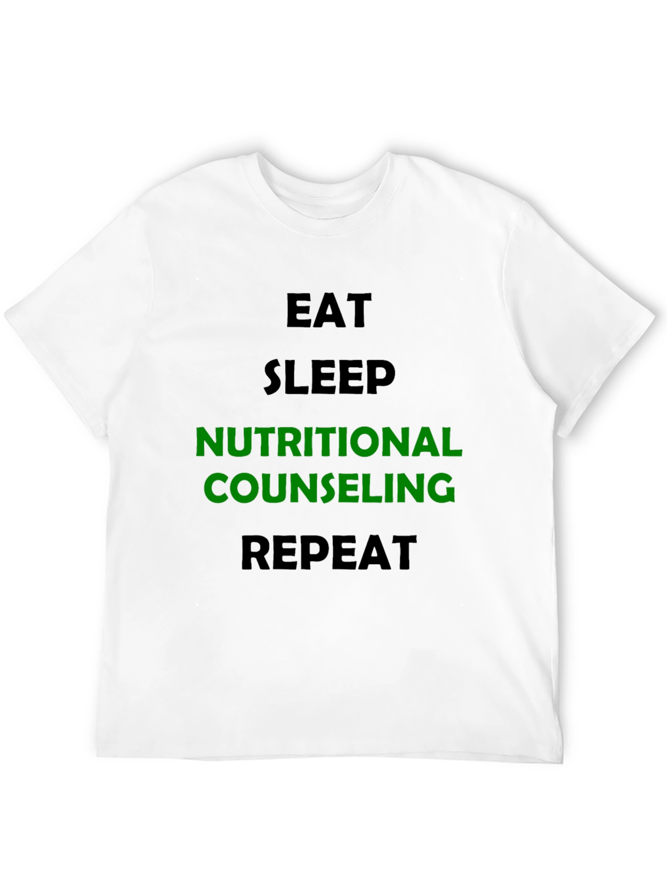 Nutritional Counseling T-Shirt - Eat Sleep Repeat