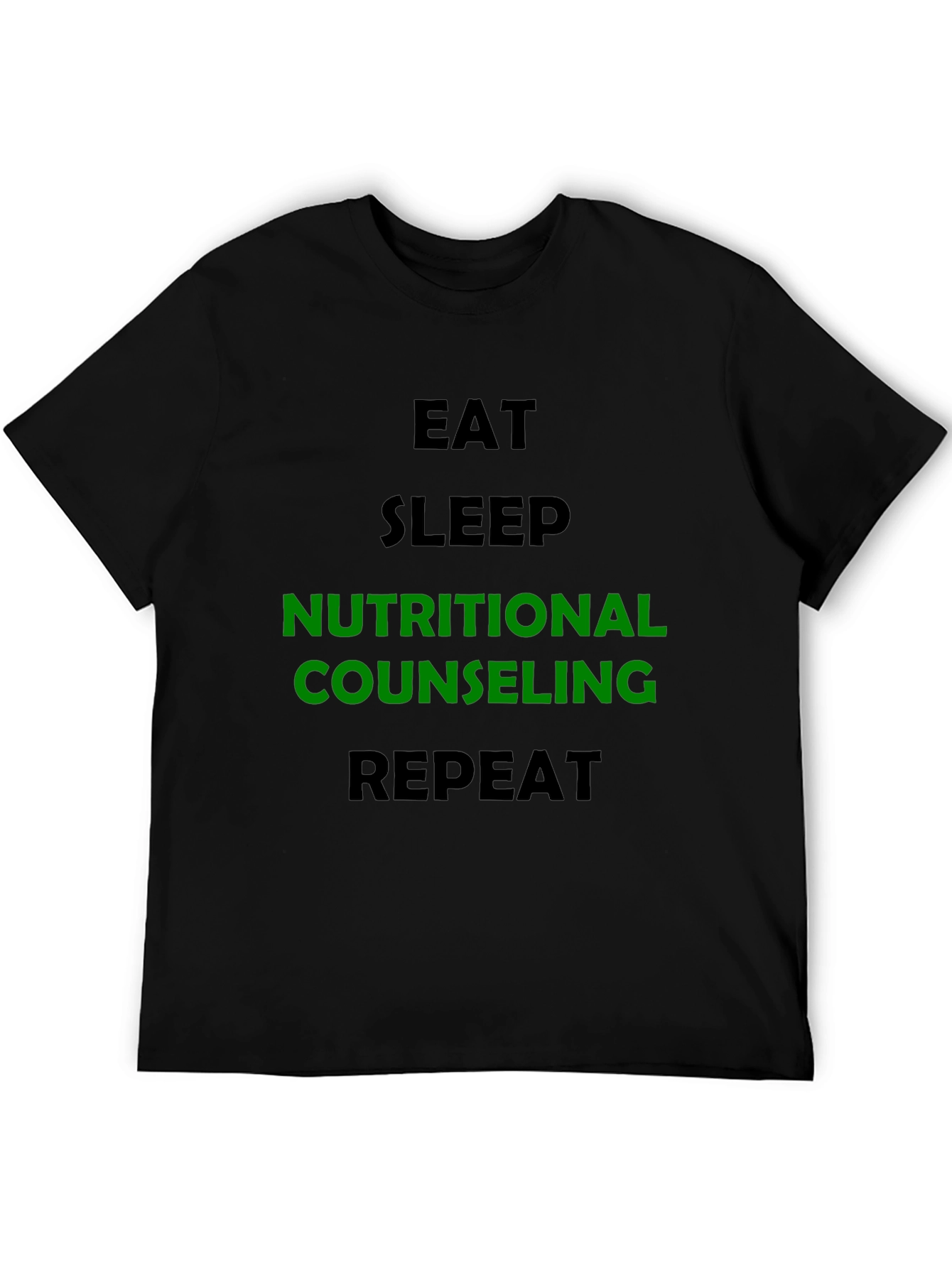Nutritional Counseling T-Shirt - Eat Sleep Repeat