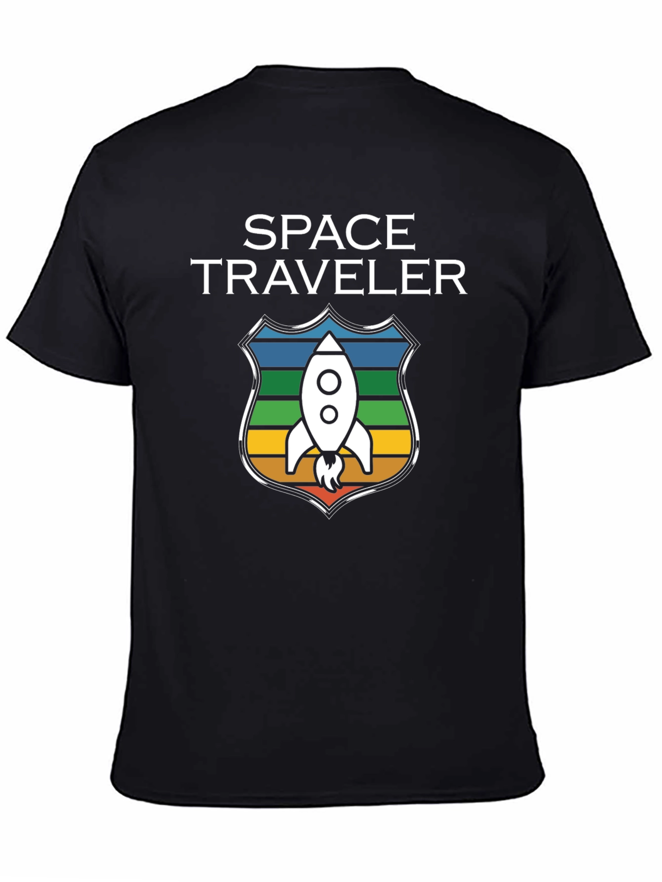 Space Traveler Graphic T-Shirt - Rocket Design