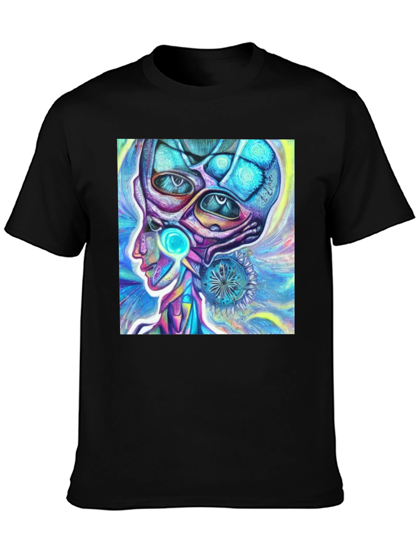 Psychedelic Alien Head T-Shirt