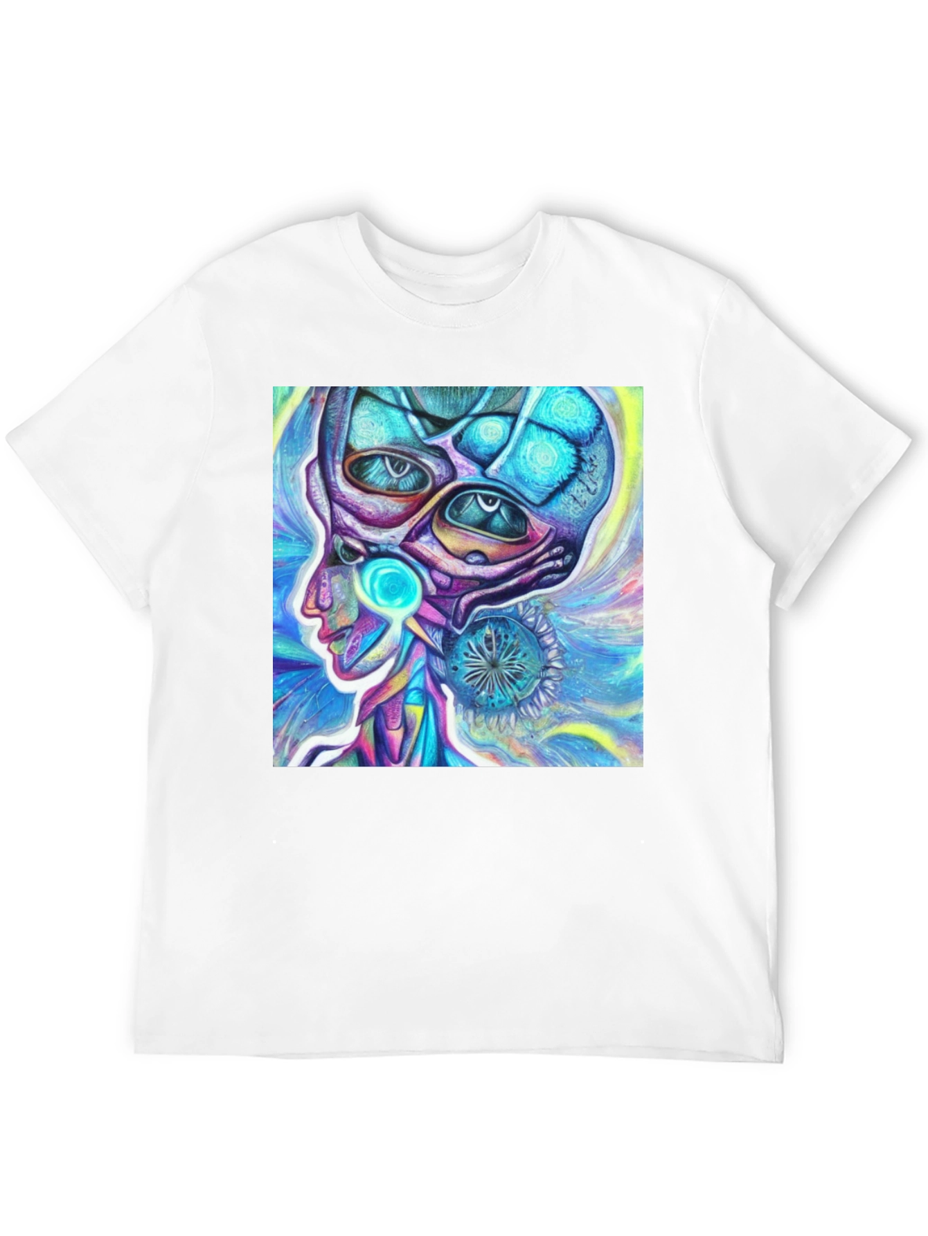 Psychedelic Alien Head T-Shirt