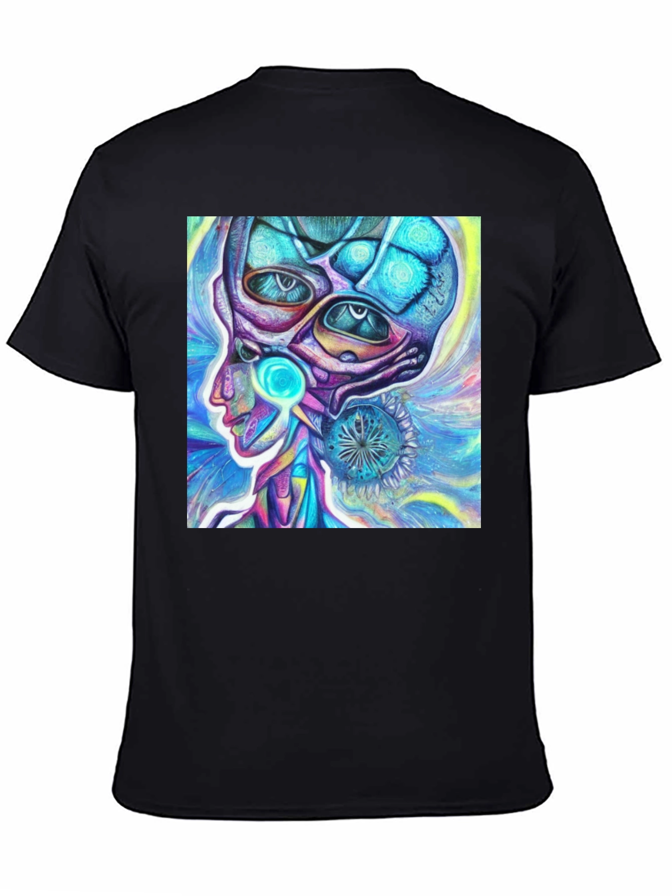 Psychedelic Alien Head T-Shirt
