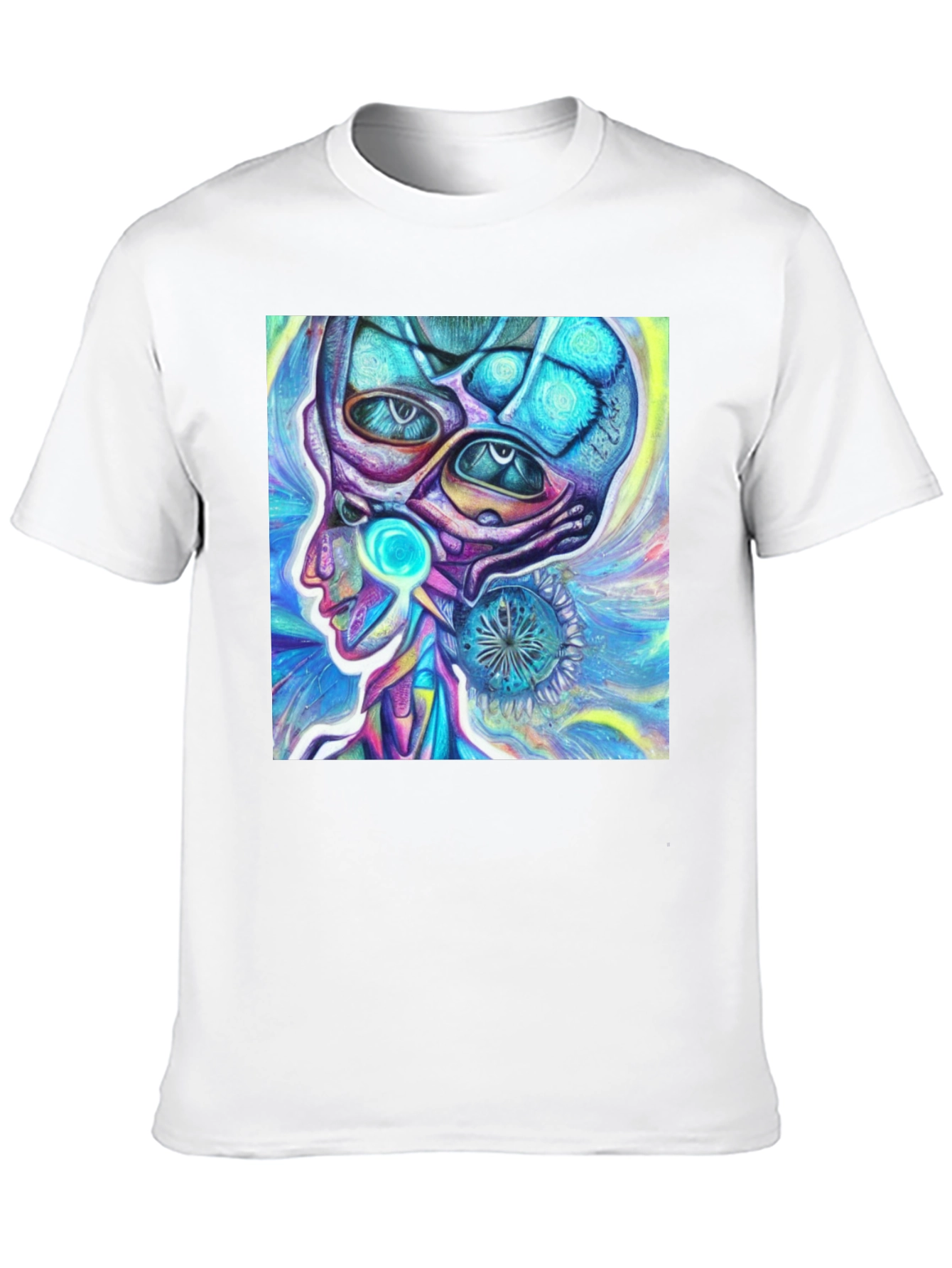 Psychedelic Alien Head T-Shirt