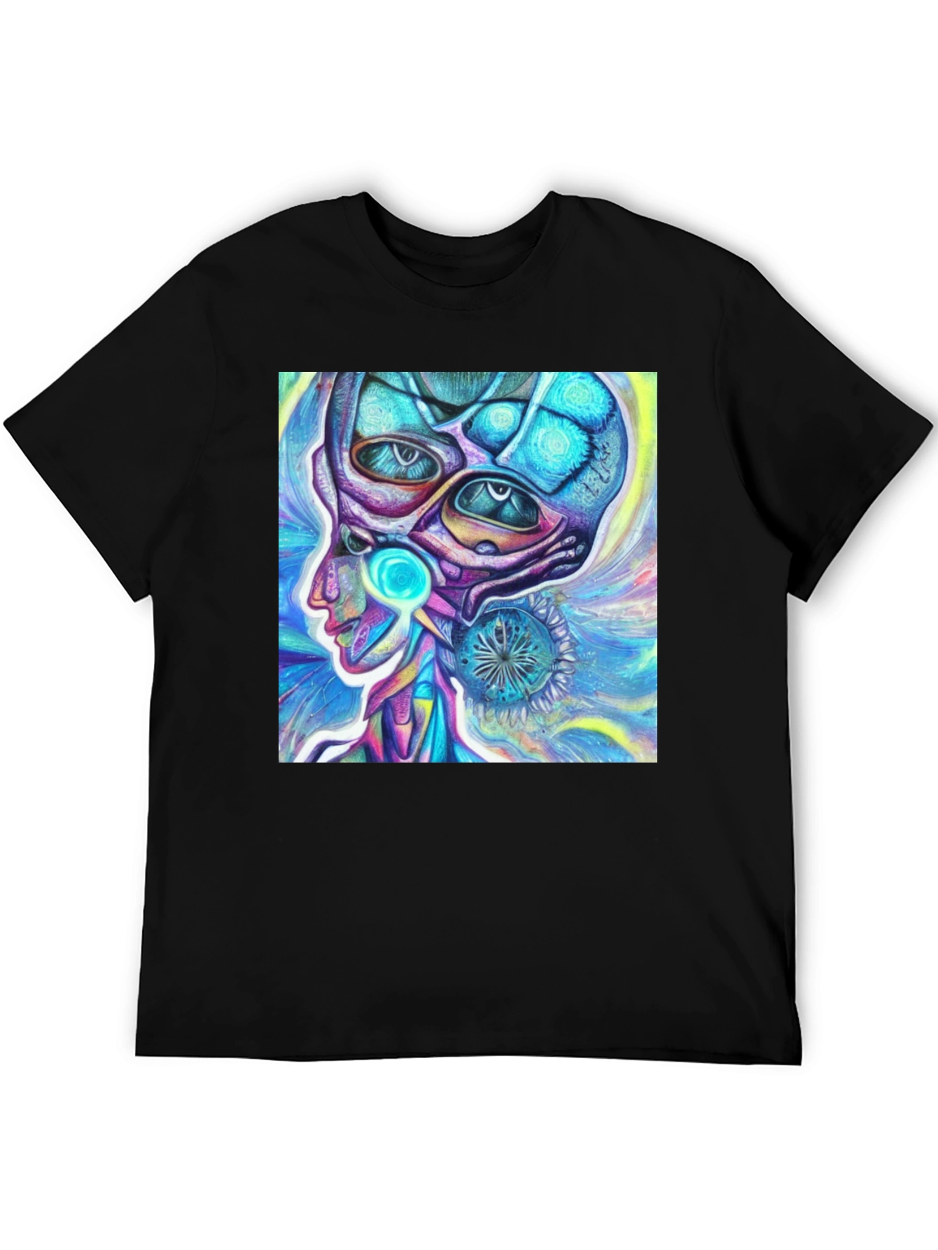 Psychedelic Alien Head T-Shirt