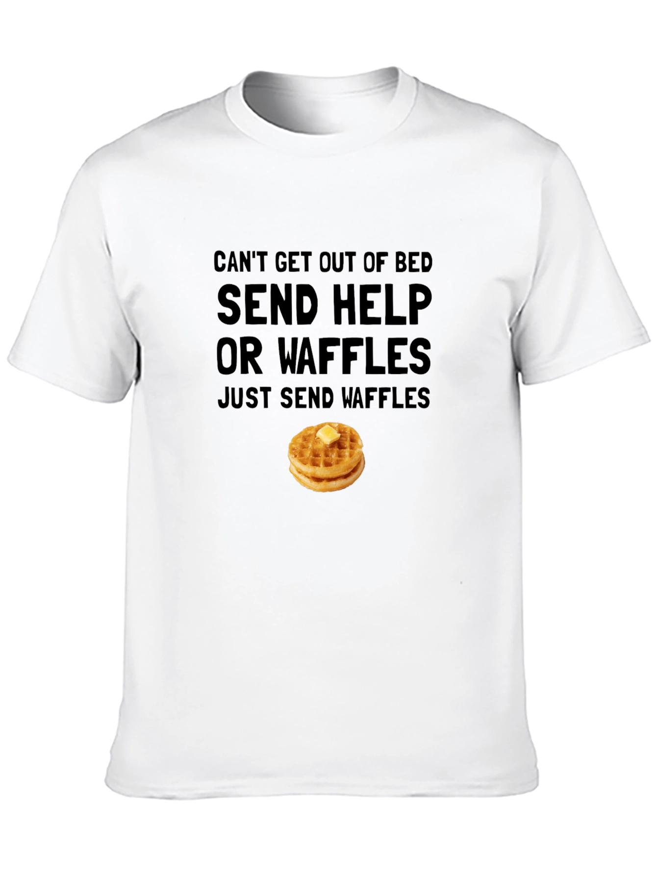 Send Help or Waffles Graphic T-Shirt