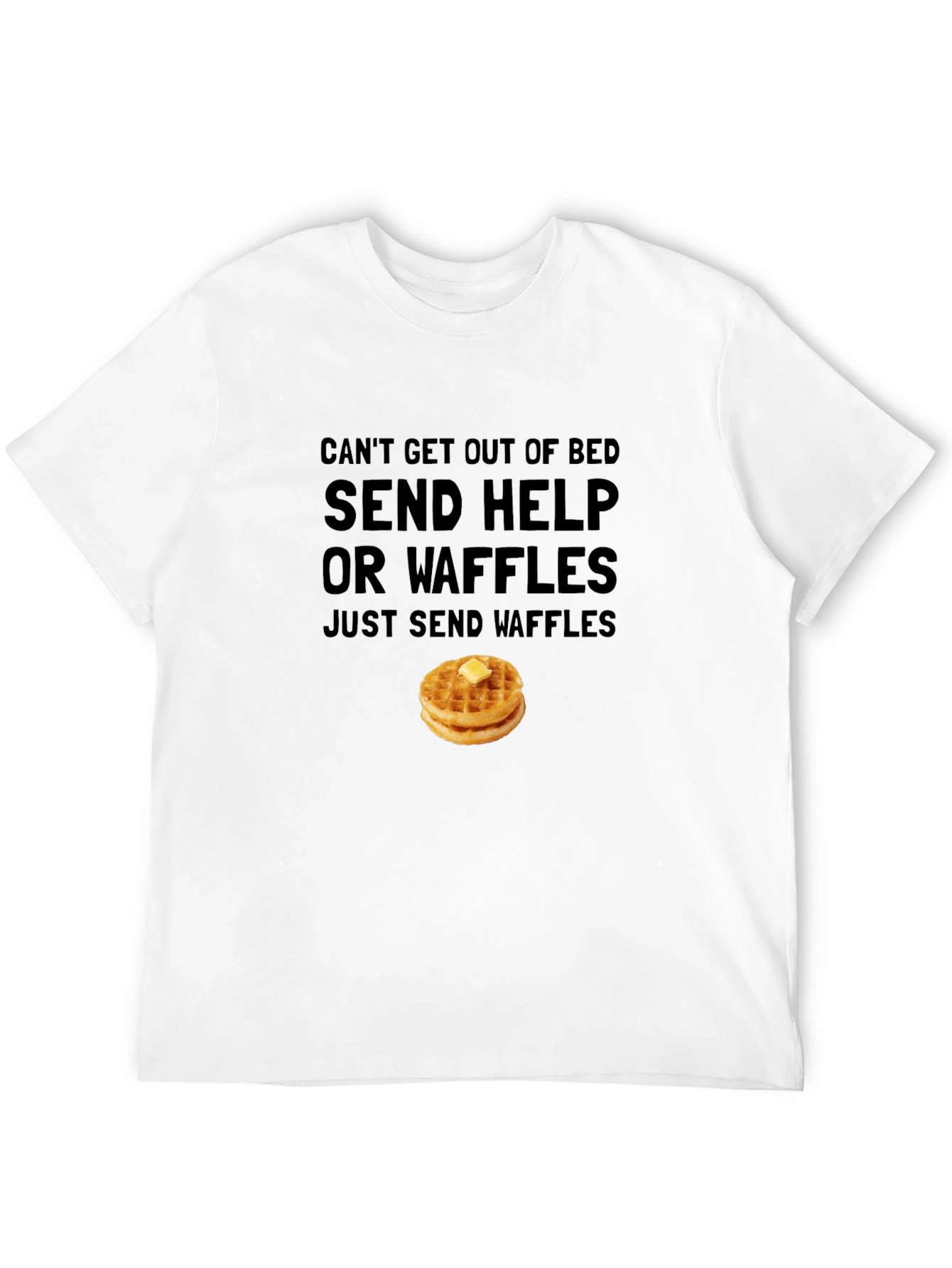 Send Help or Waffles Graphic T-Shirt