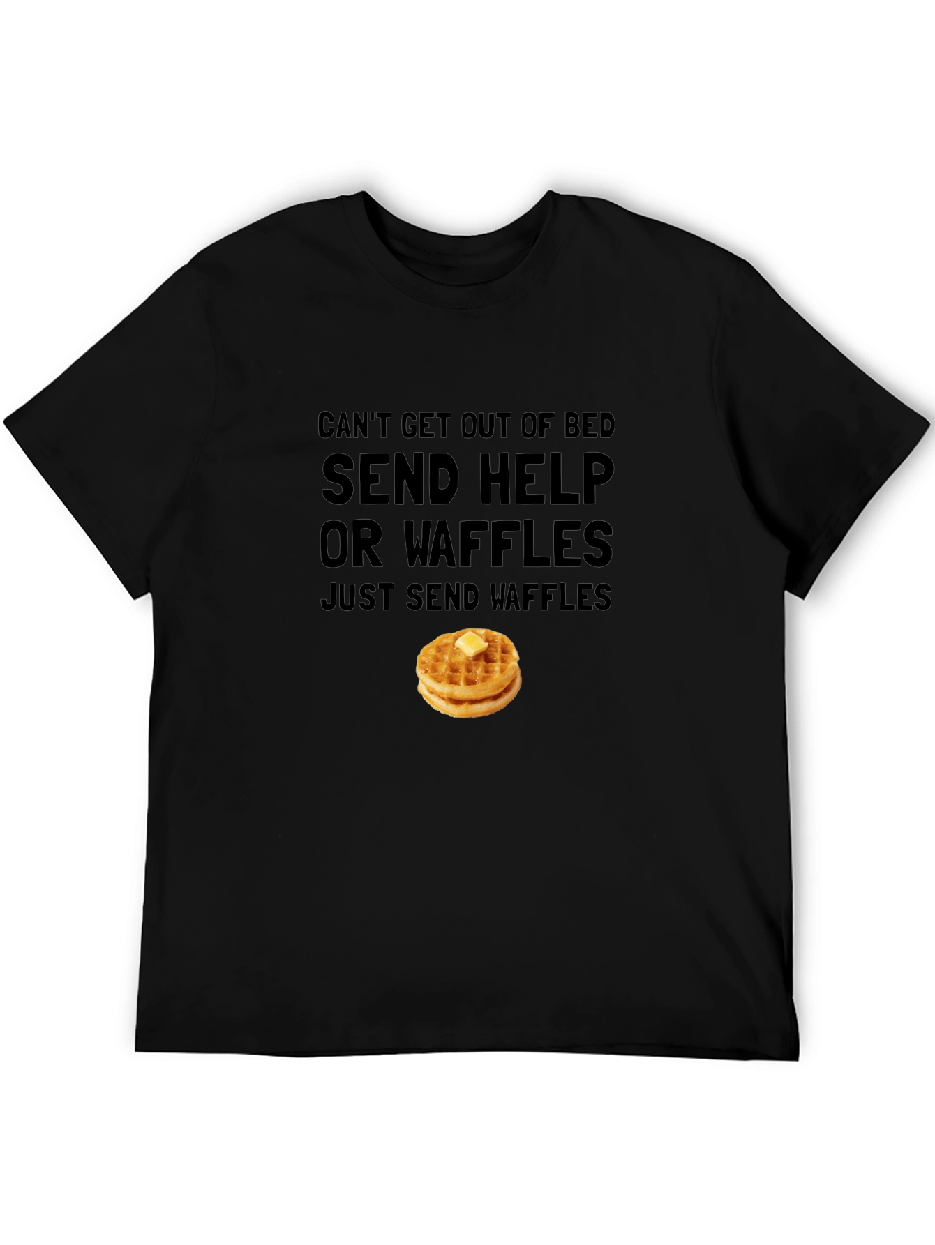Send Help or Waffles Graphic T-Shirt