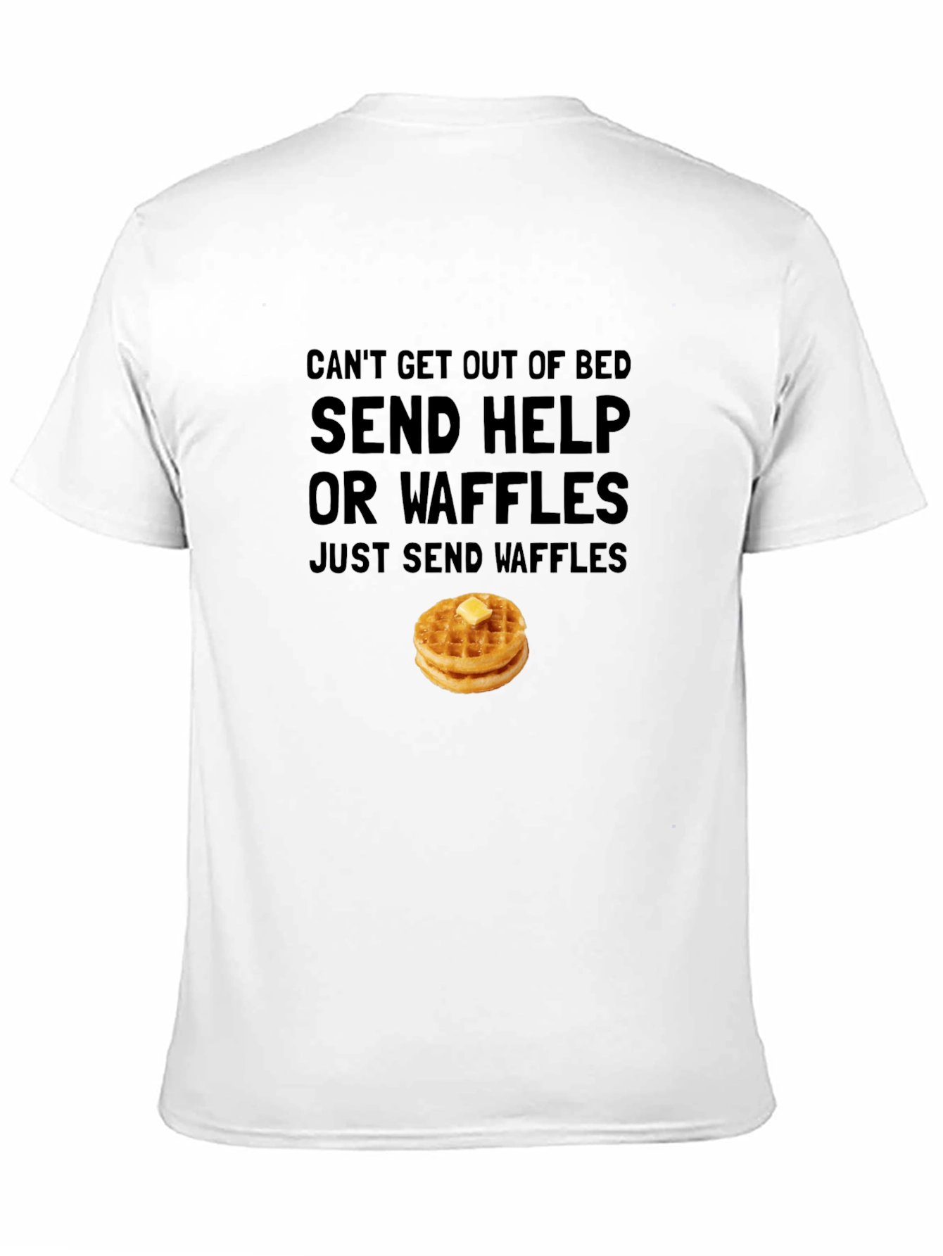 Send Help or Waffles Graphic T-Shirt