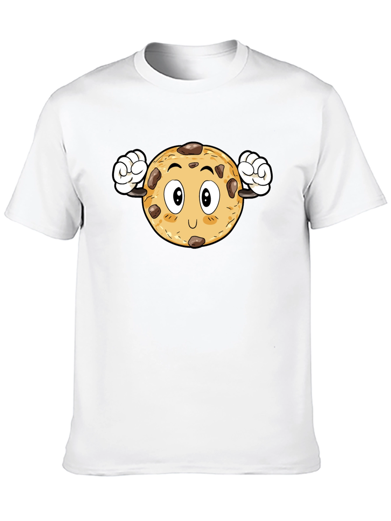 Cookie Cartoon Black T-Shirt