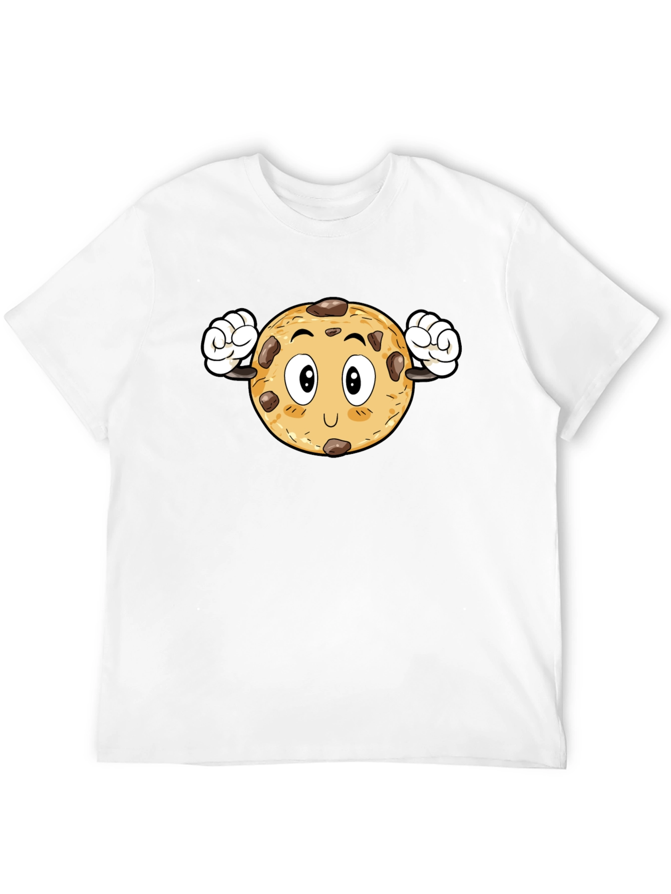 Cookie Cartoon Black T-Shirt