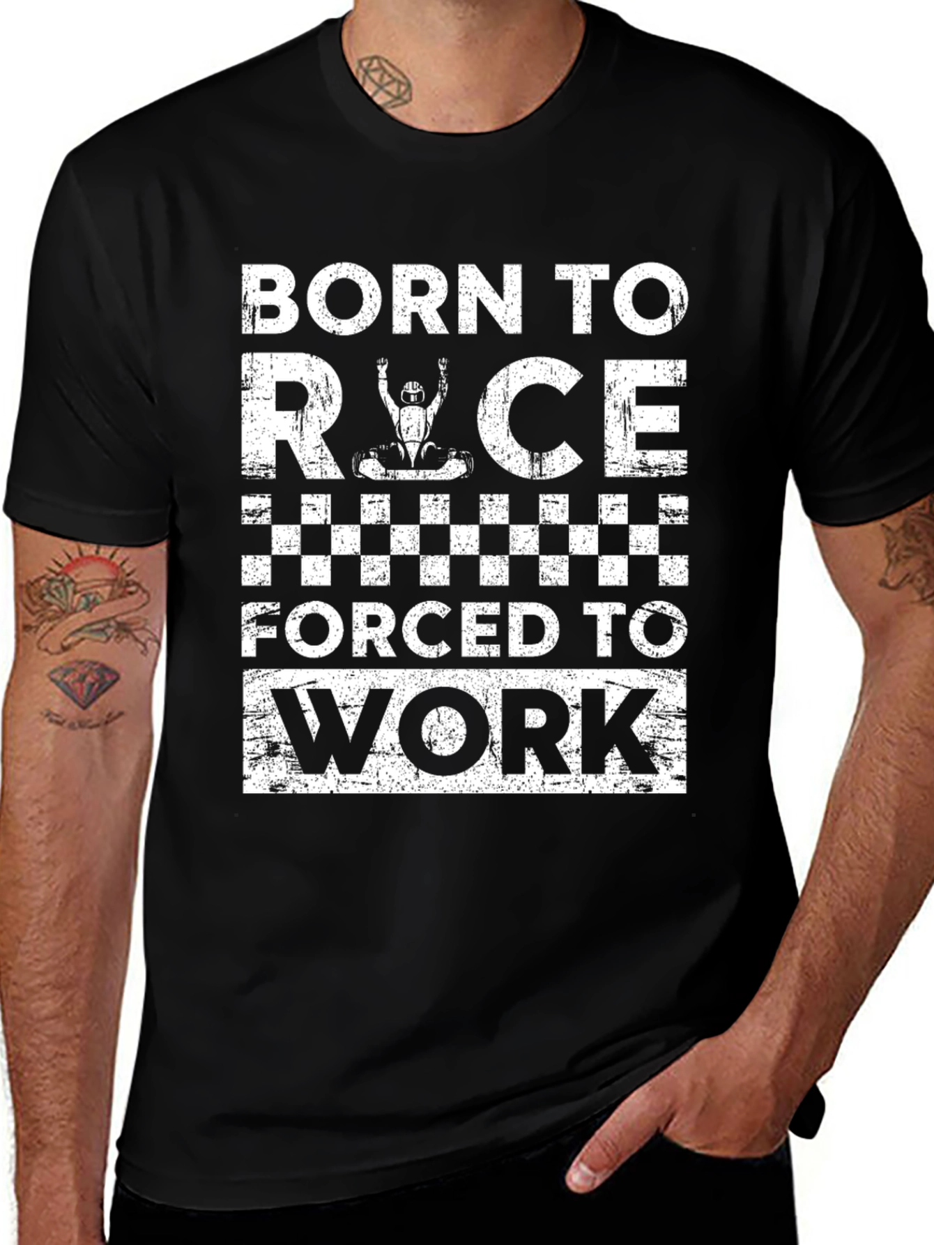 Born to Race Mens Graphic Tee