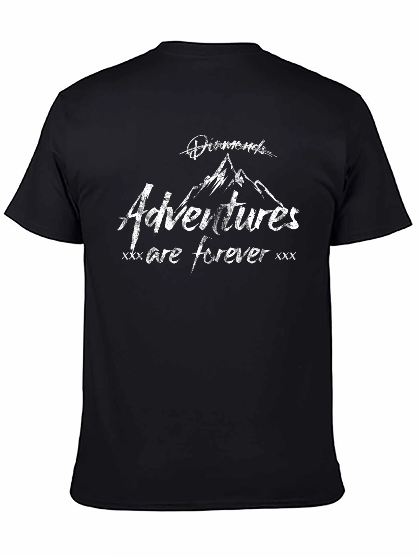 Diamonds Adventures Forever Black Graphic Tee