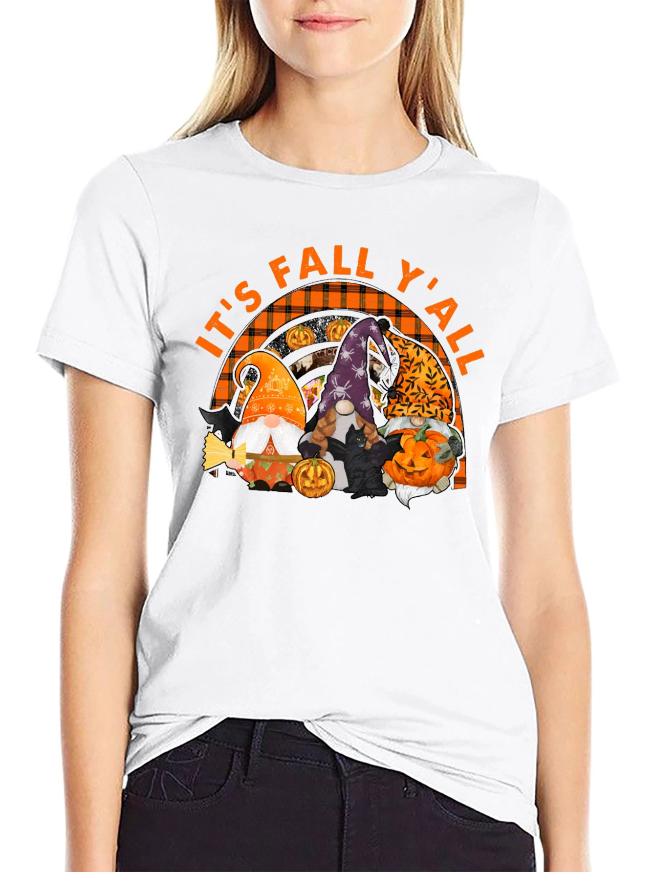 Its Fall Yall Halloween Gnomes T-Shirt