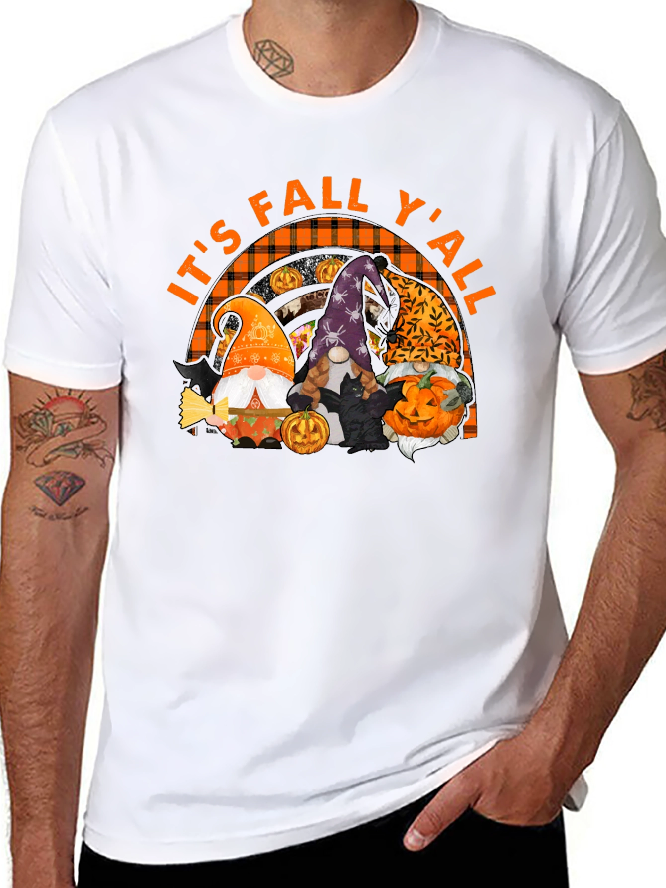 Its Fall Yall Halloween Gnomes T-Shirt
