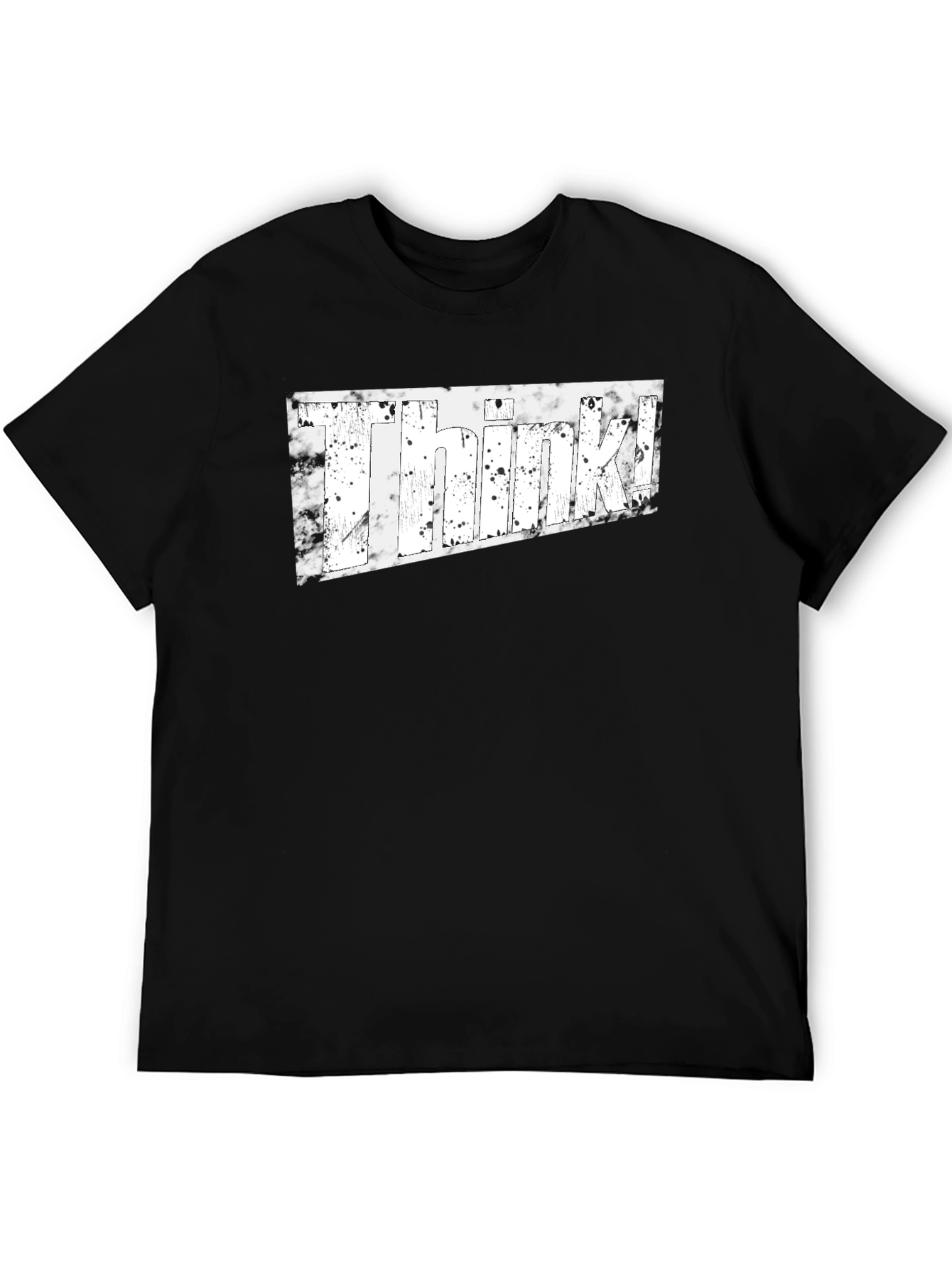 Think! Graphic Tee - Stylish Unisex Black T-Shirt