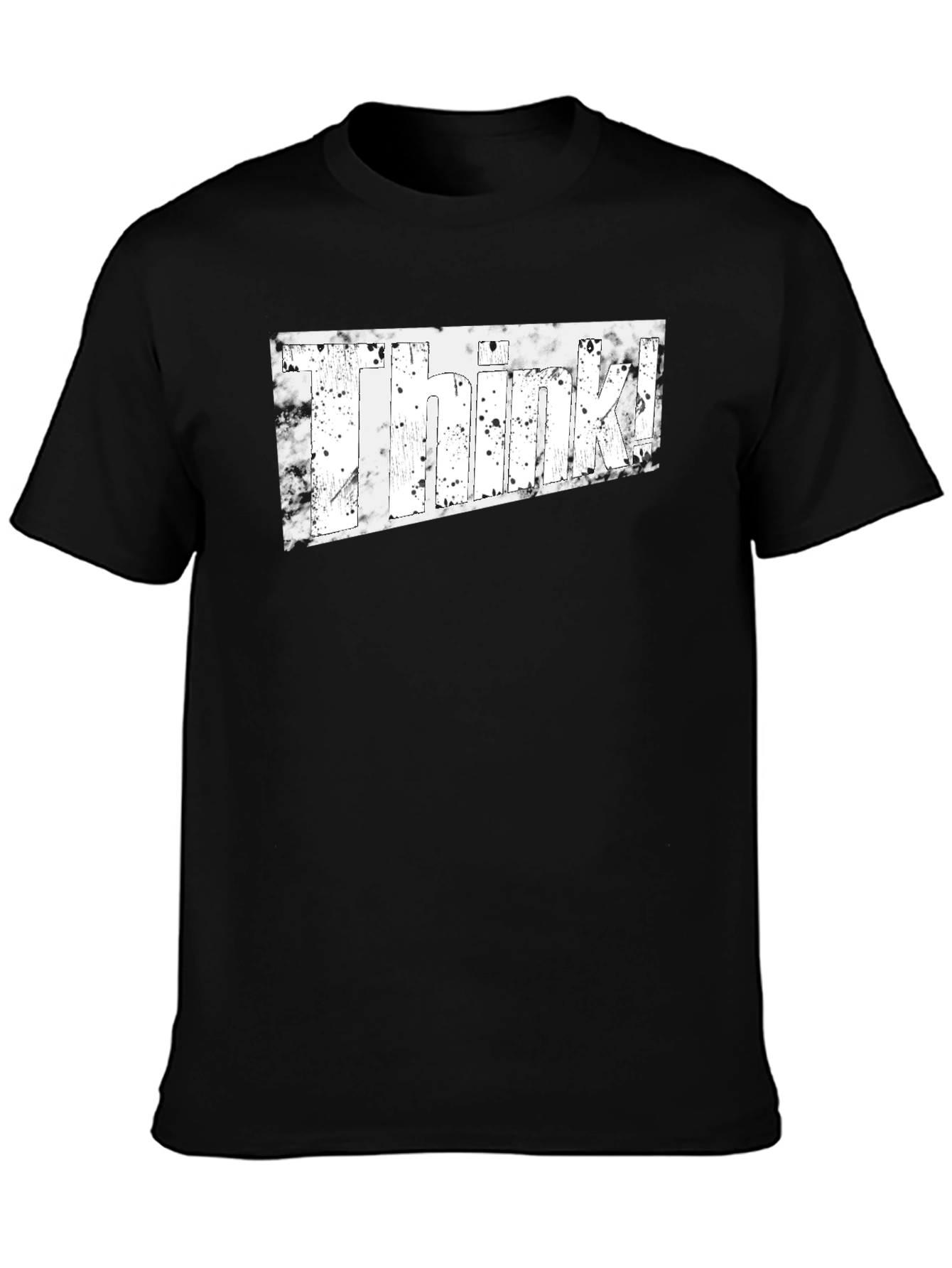 Think! Graphic Tee - Stylish Unisex Black T-Shirt