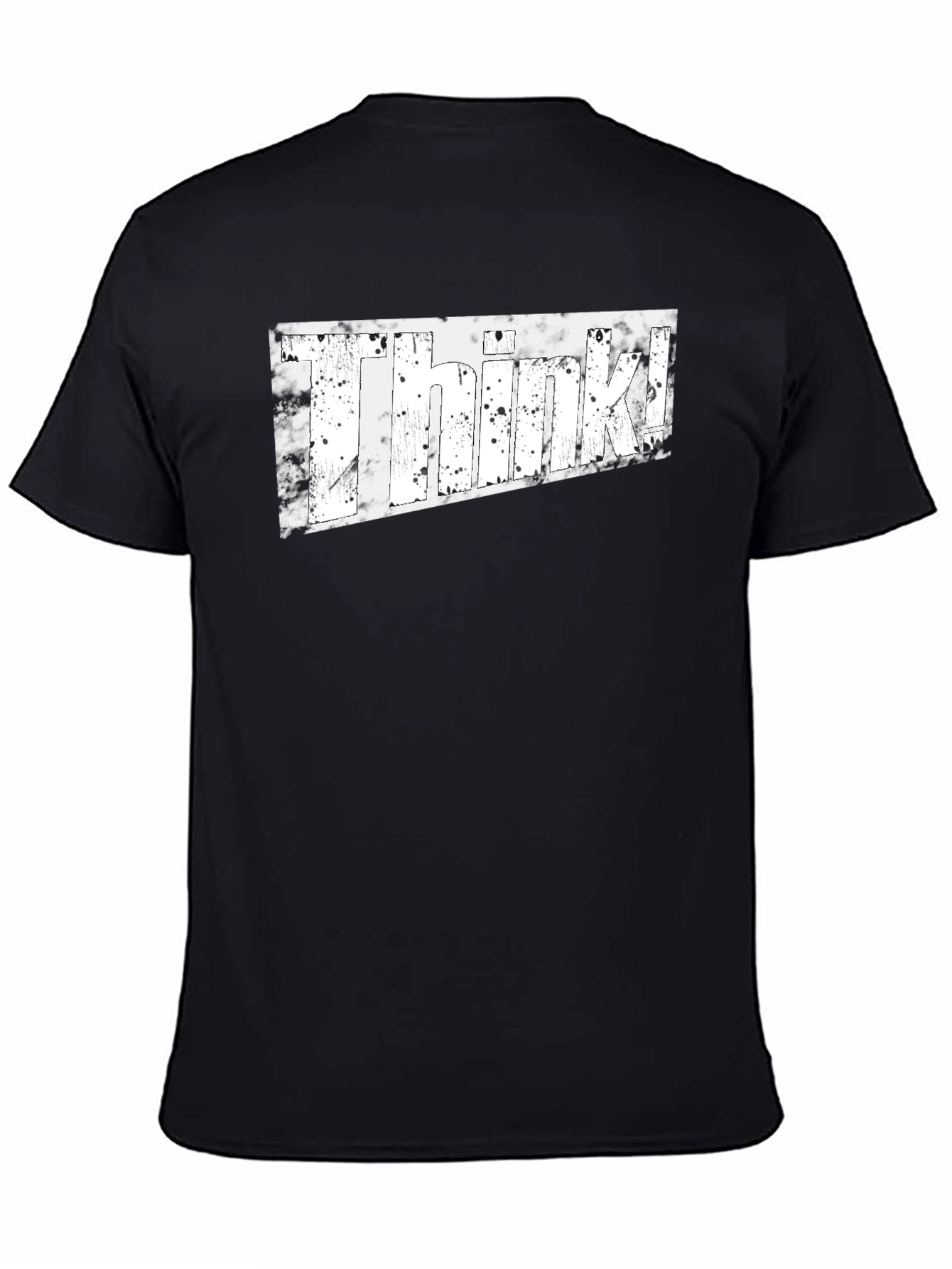 Think! Graphic Tee - Stylish Unisex Black T-Shirt