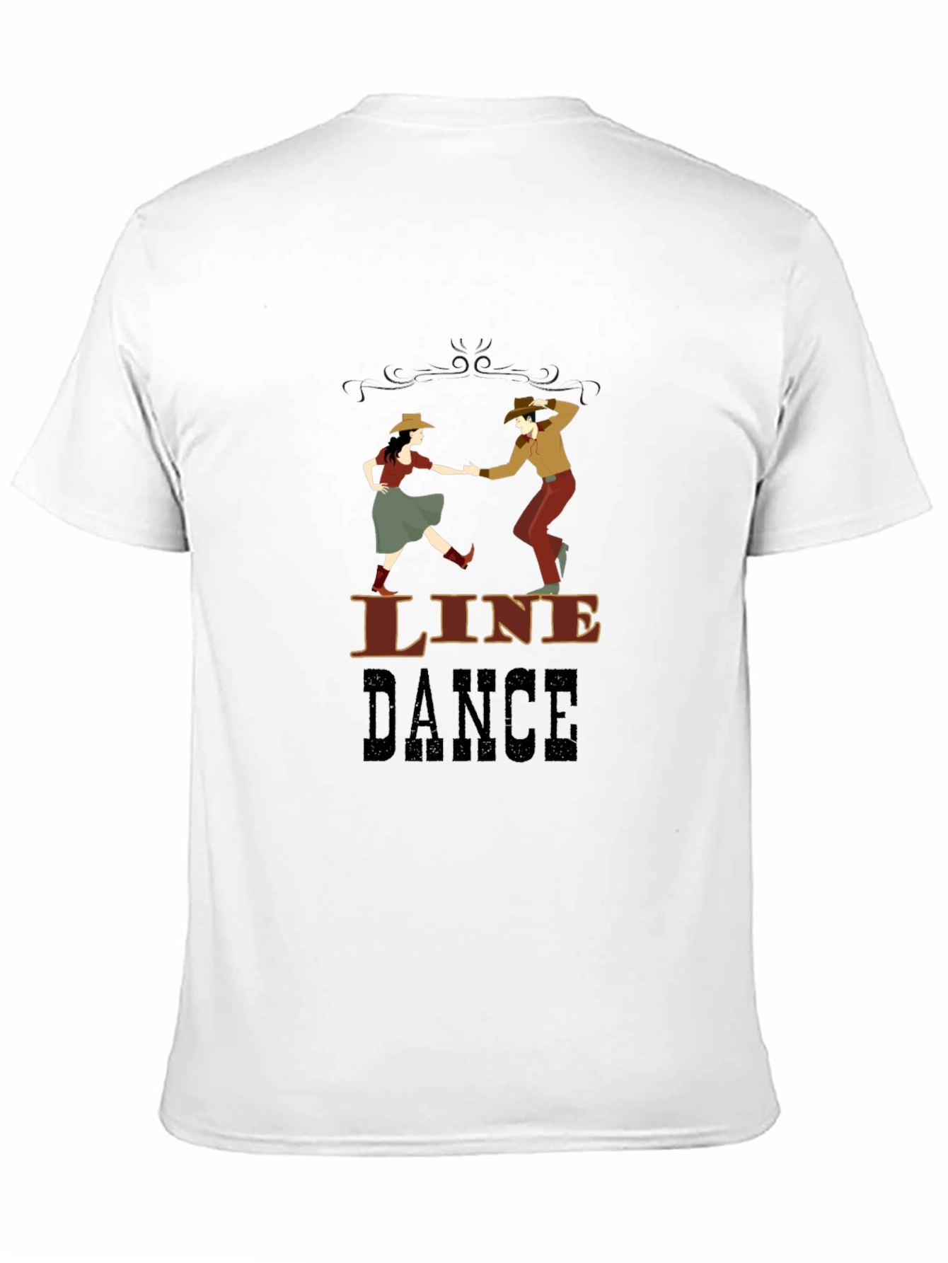 Line Dance Graphic T-Shirt - Western Style Dancing Tee
