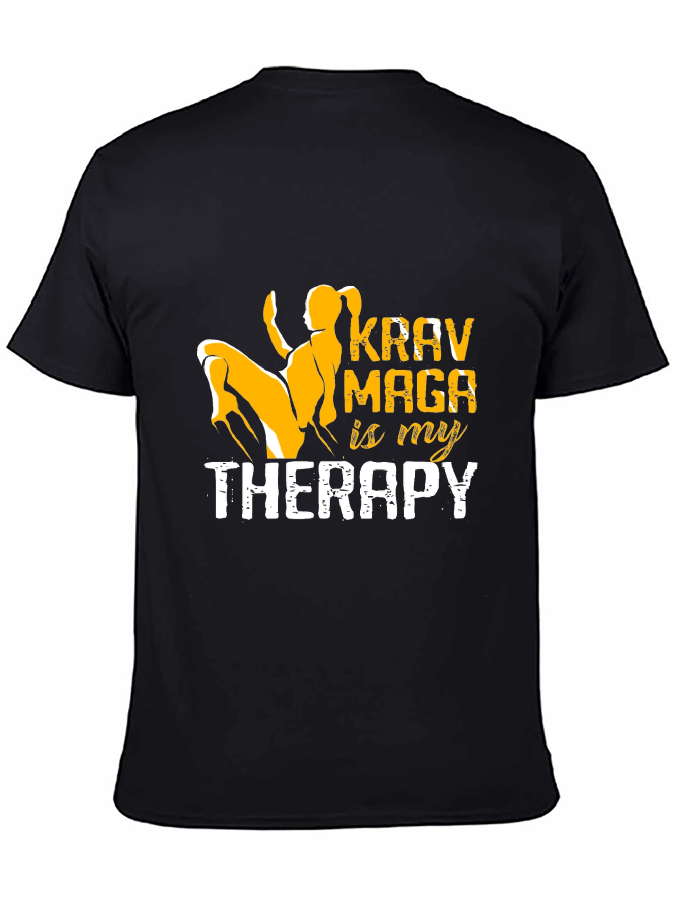 Krav Maga Therapy Black T-Shirt