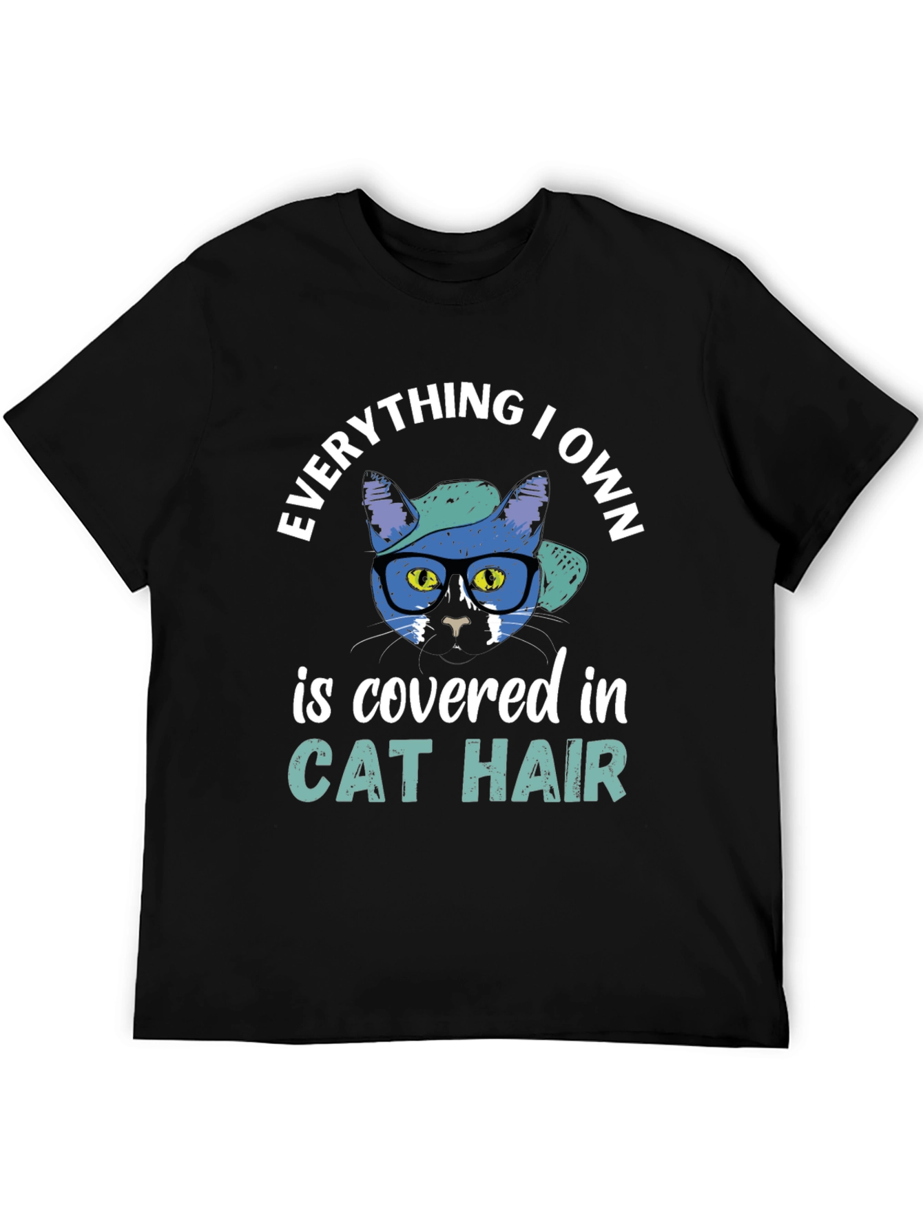 Cat Hair Graphic Tee - Everything I Own