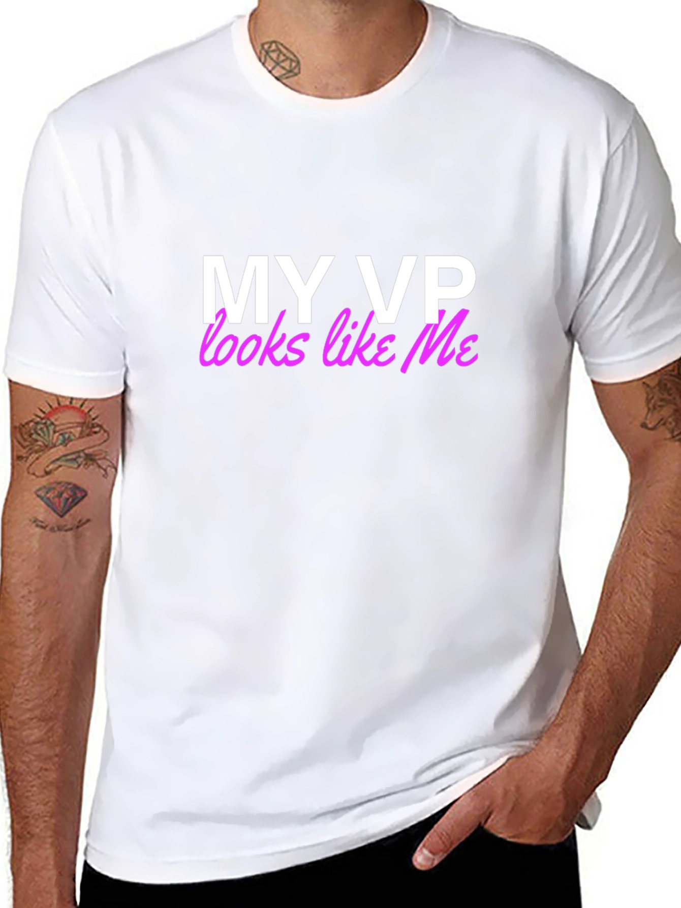 My VP Looks Like Me Black Graphic Tee