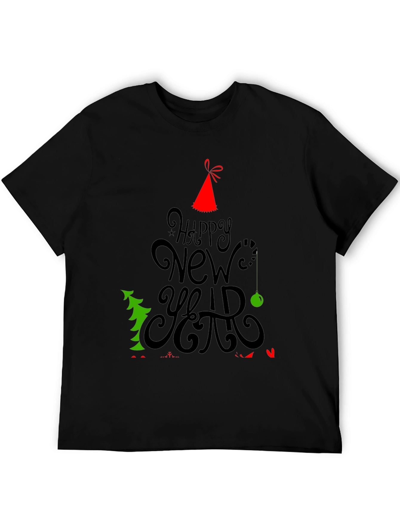Happy New Year Holiday Graphic T-Shirt