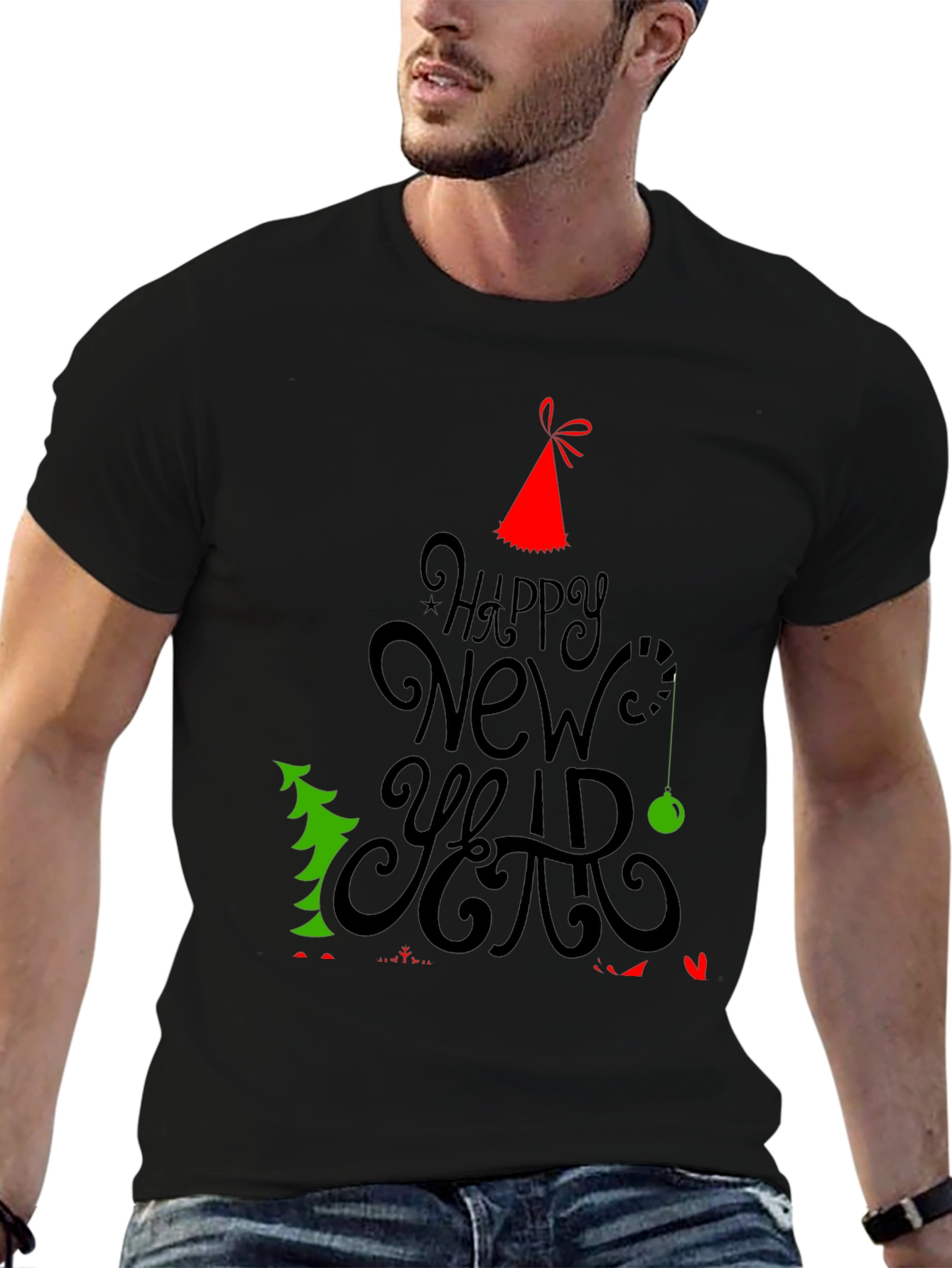 Happy New Year Holiday Graphic T-Shirt