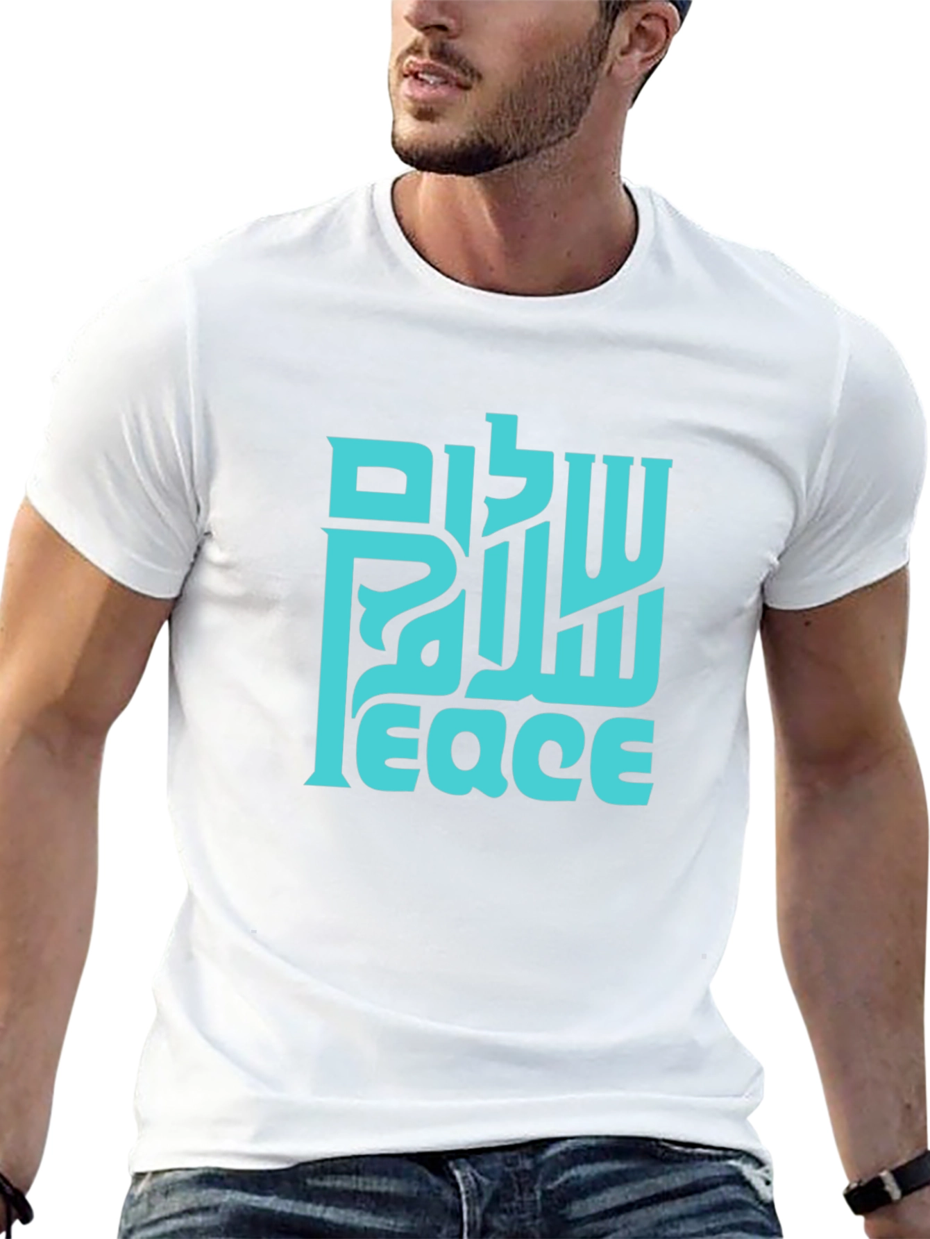 Peace Graphic T-Shirt - Shalom Salam Peace