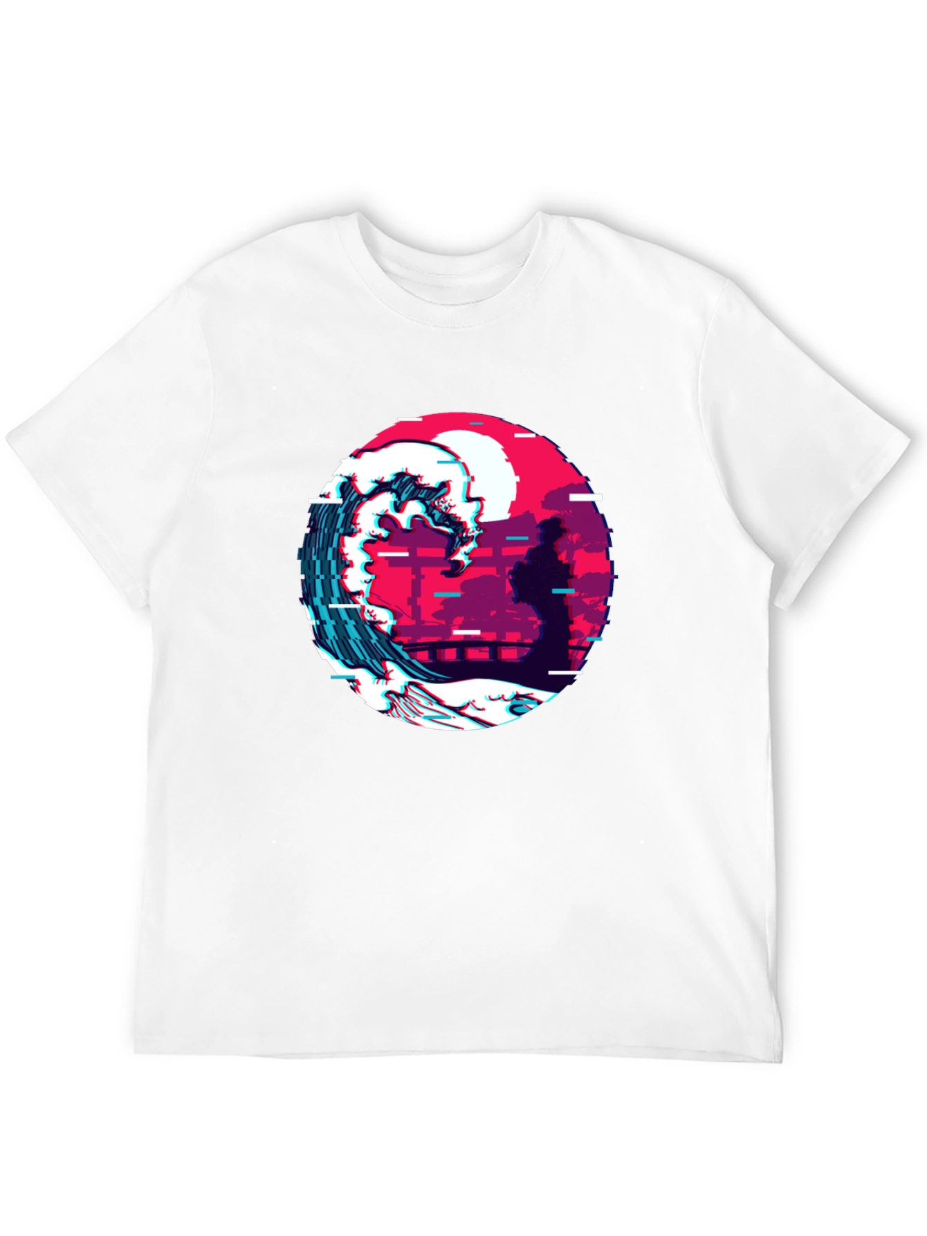 Retro Wave Graphic Tee - Black