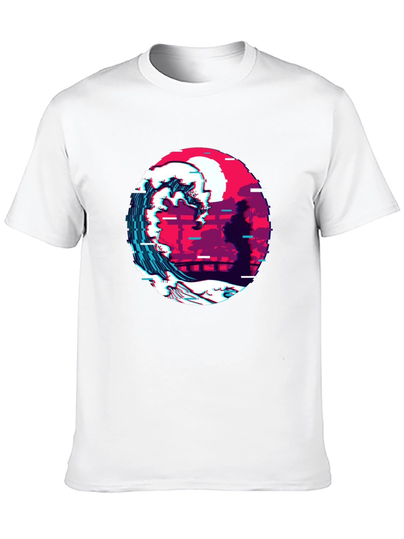 Retro Wave Graphic Tee - Black
