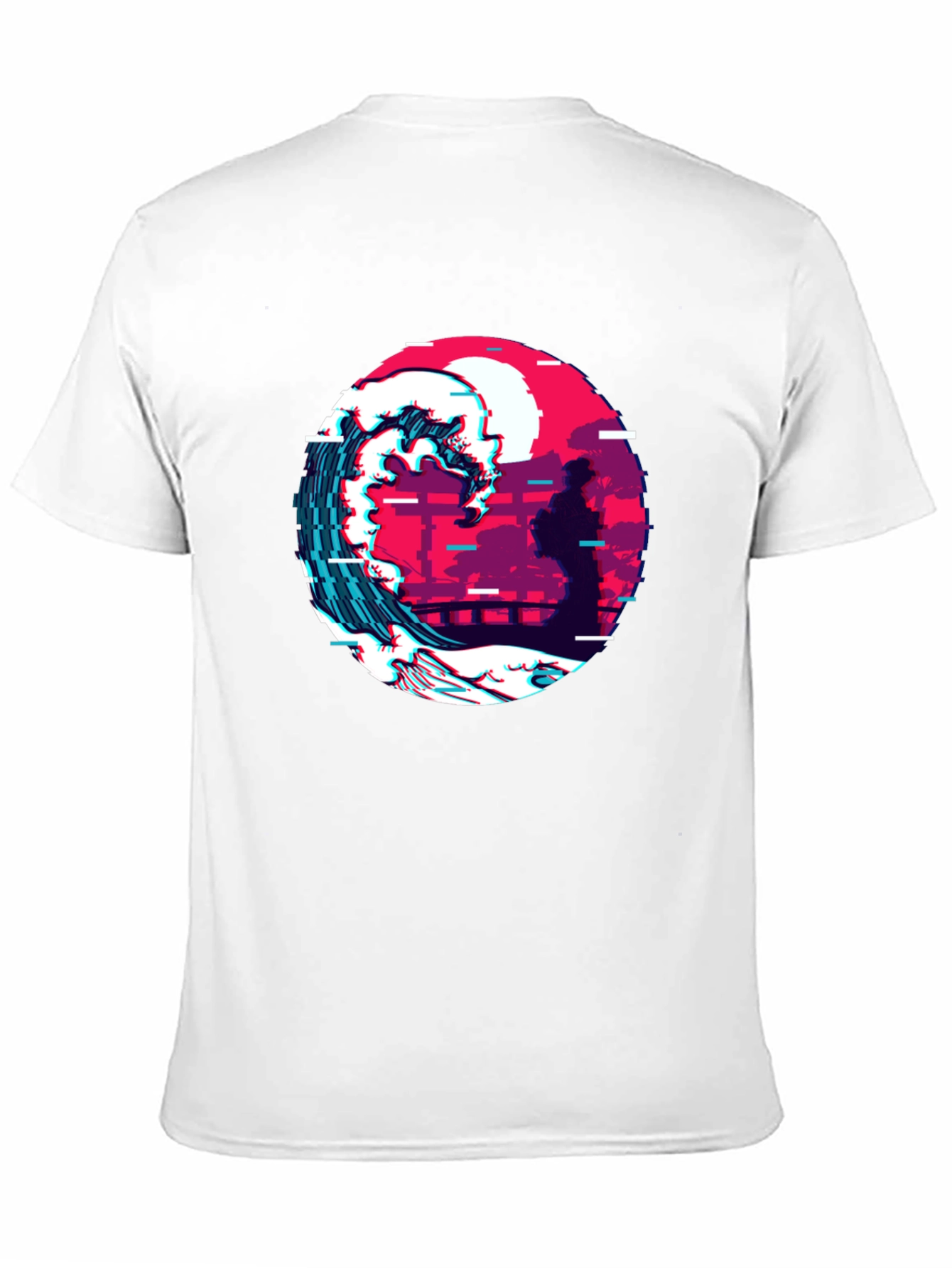 Retro Wave Graphic Tee - Black