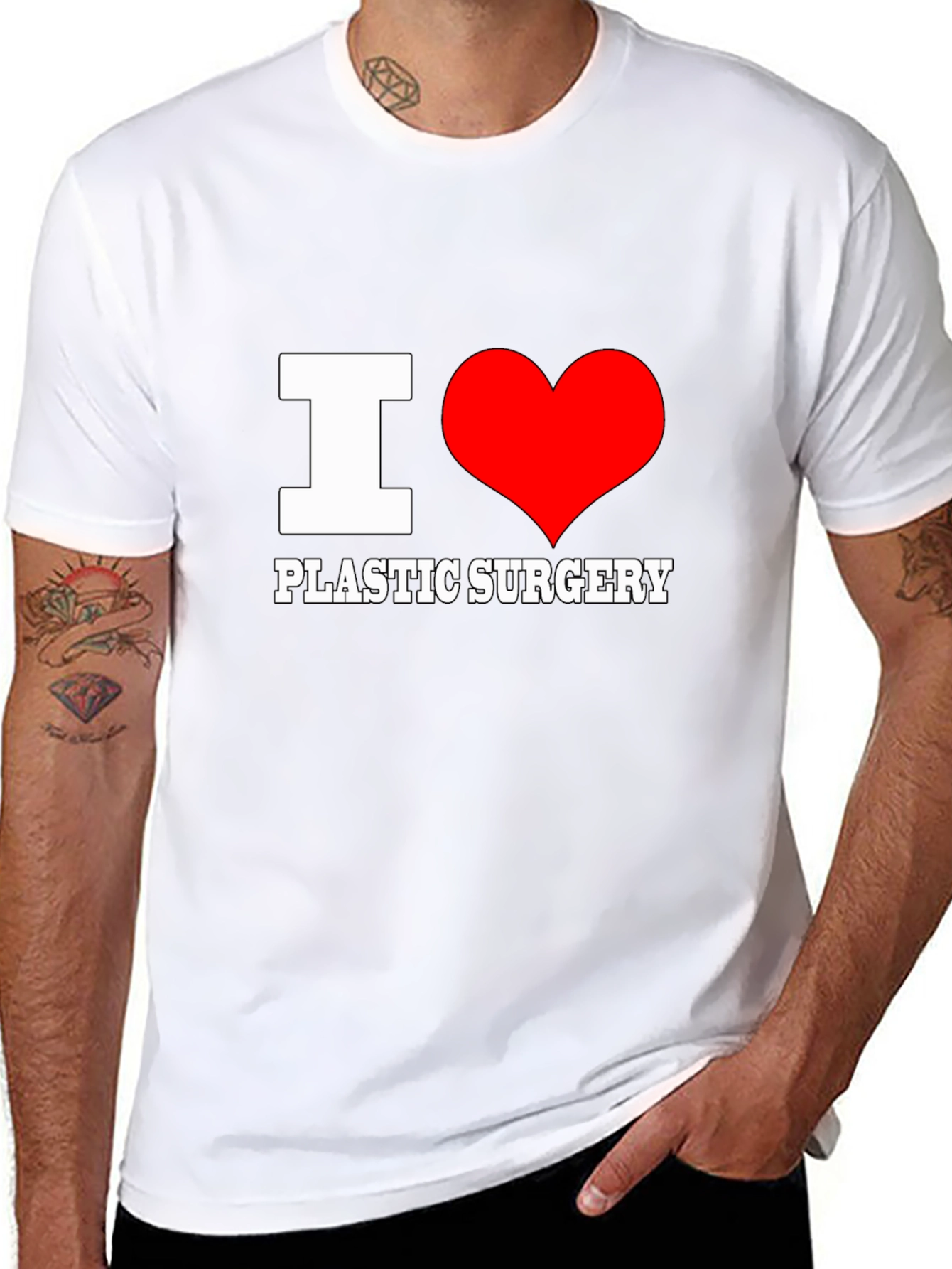 I Love Plastic Surgery T-Shirt - Novelty Tee