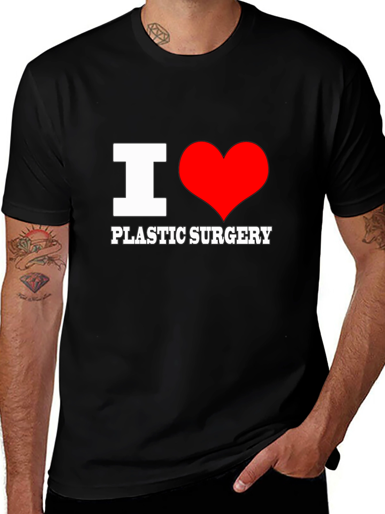 I Love Plastic Surgery T-Shirt - Novelty Tee