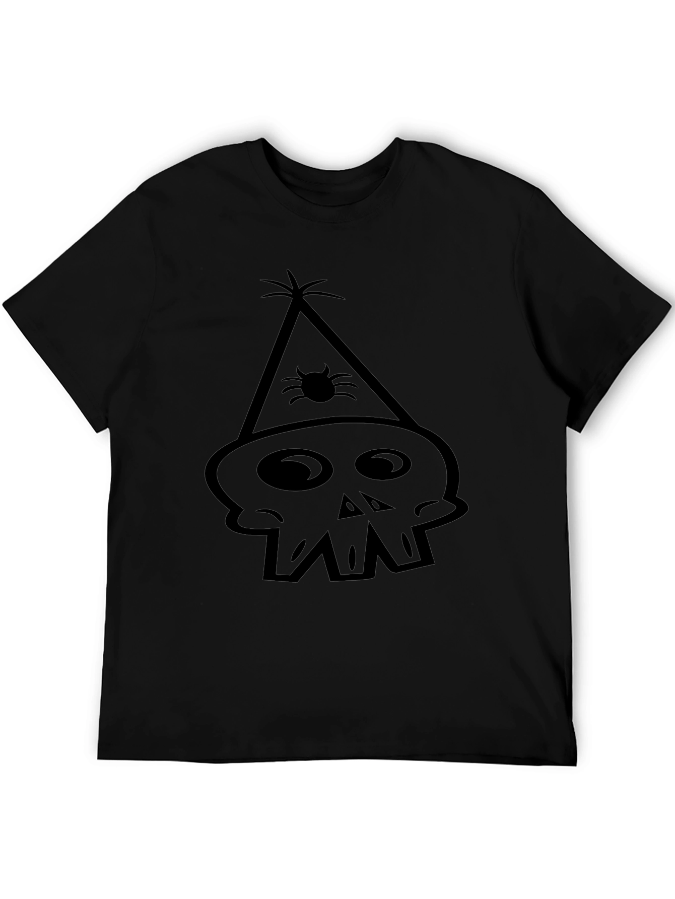 Skull Party T-Shirt - Black Cotton Tee
