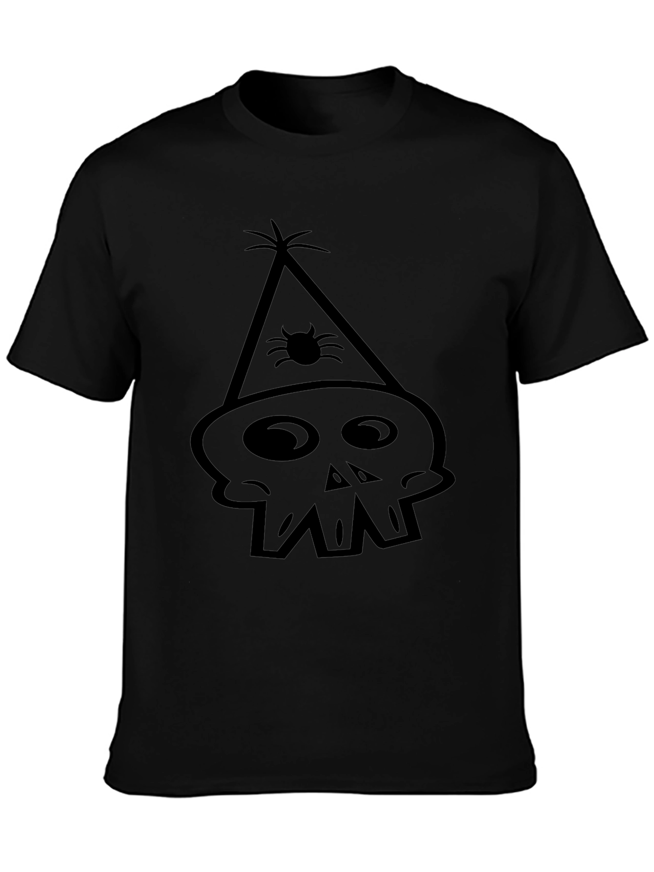 Skull Party T-Shirt - Black Cotton Tee