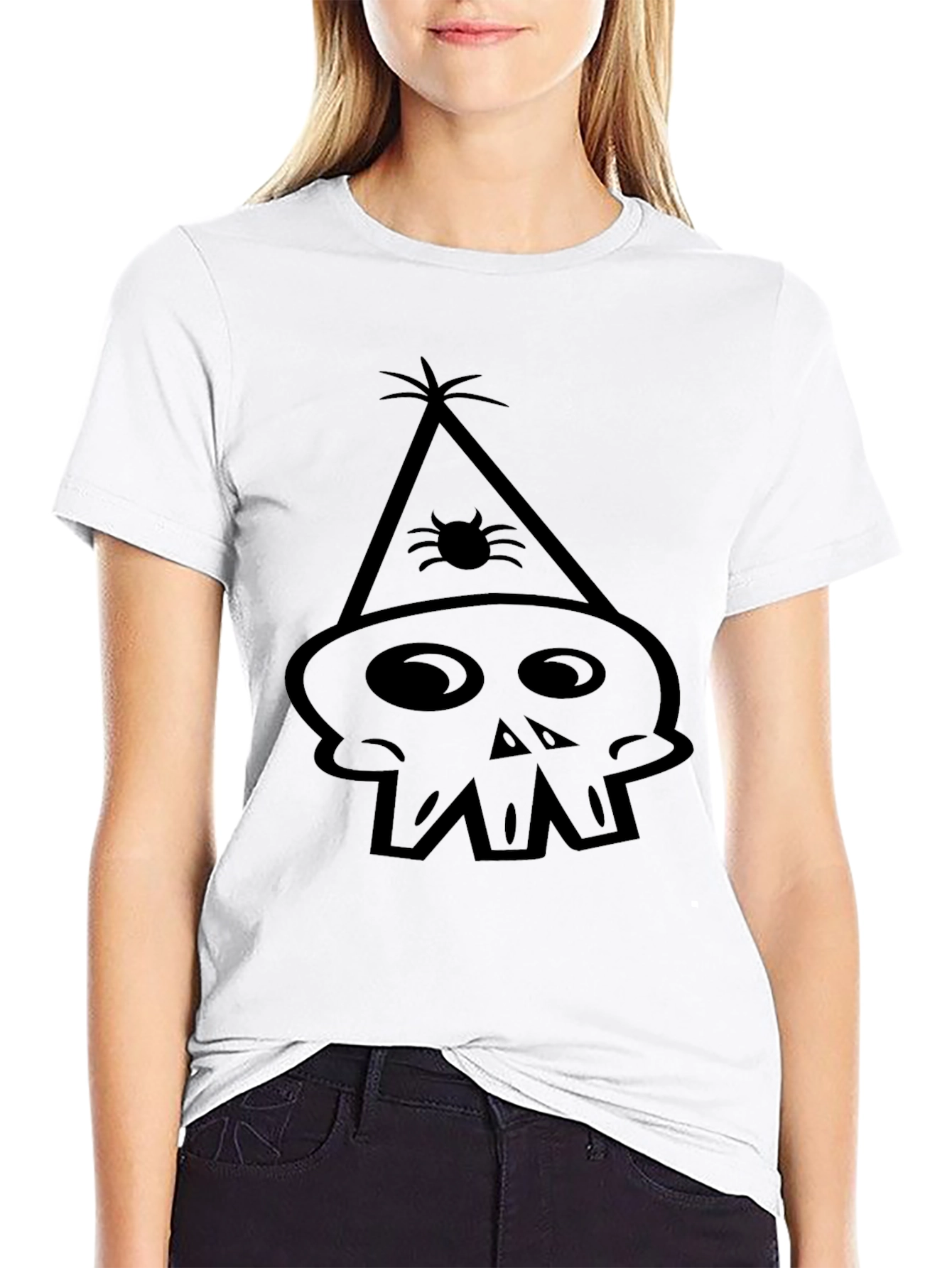 Skull Party T-Shirt - Black Cotton Tee