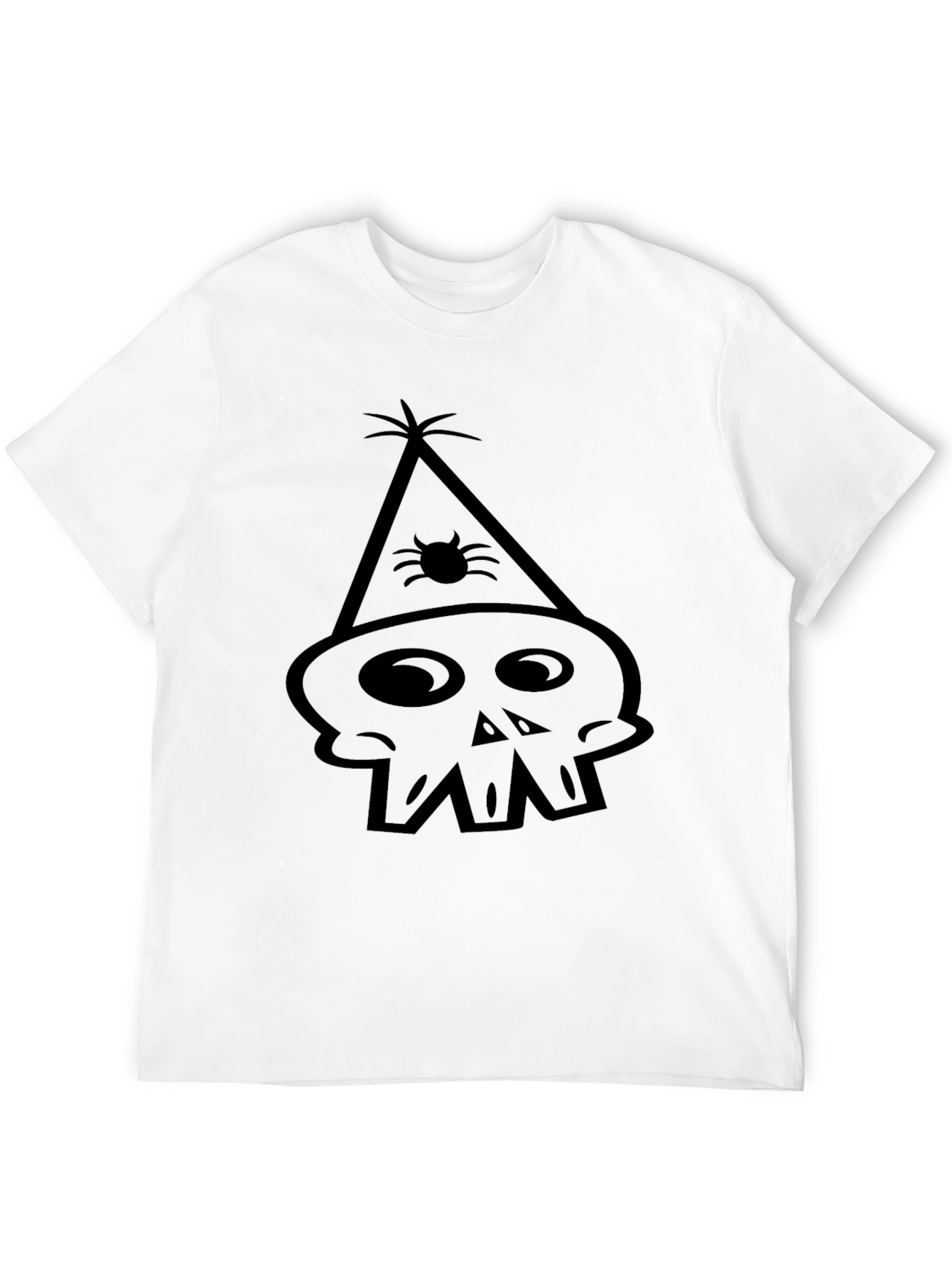 Skull Party T-Shirt - Black Cotton Tee