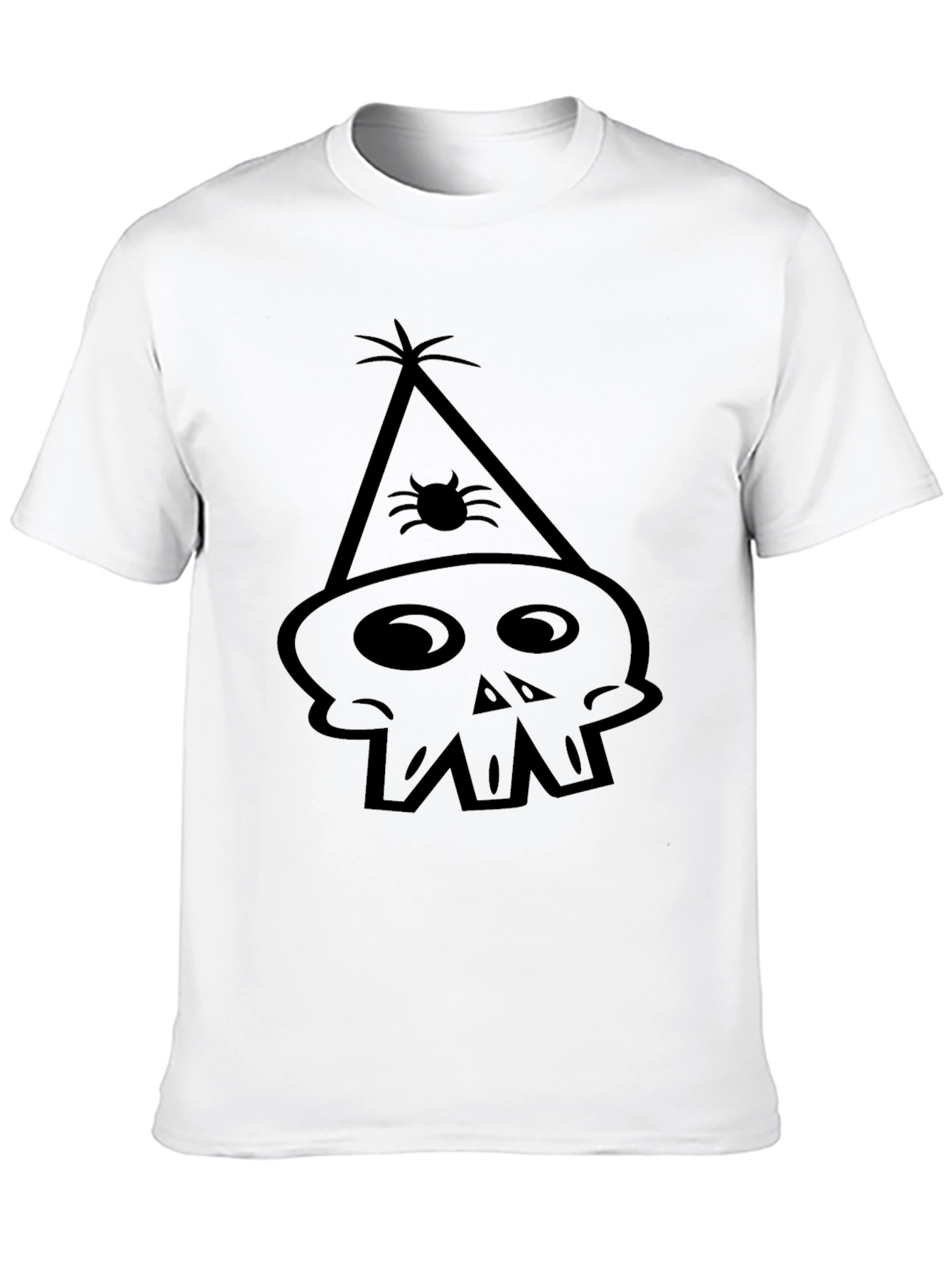 Skull Party T-Shirt - Black Cotton Tee