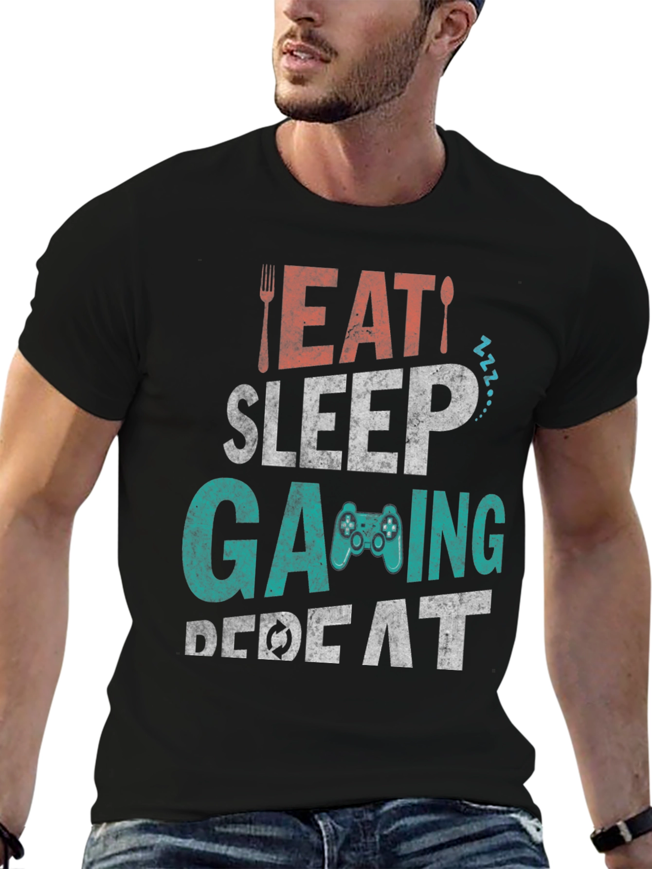 Eat Sleep Gaming Repeat T-Shirt