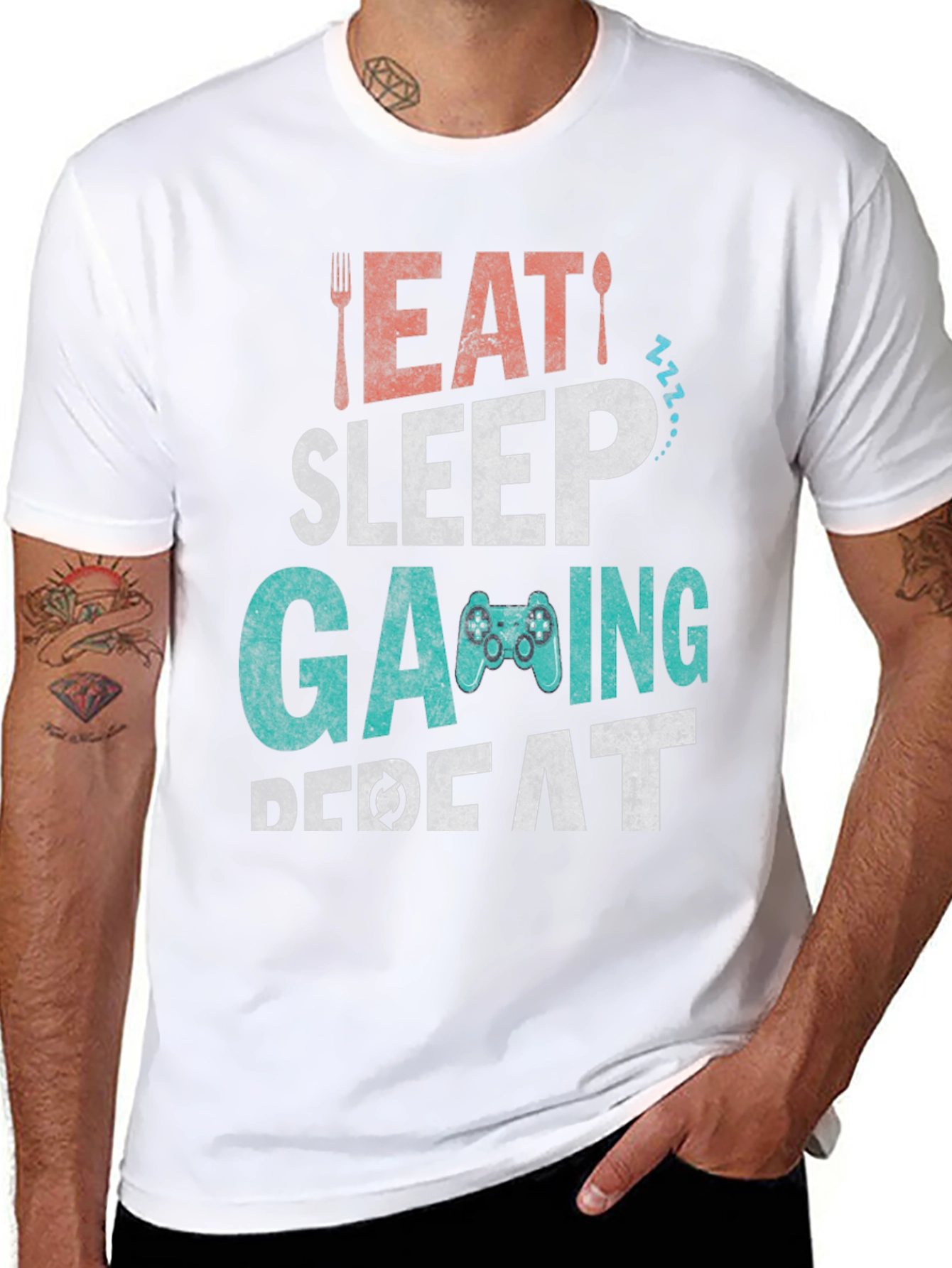 Eat Sleep Gaming Repeat T-Shirt