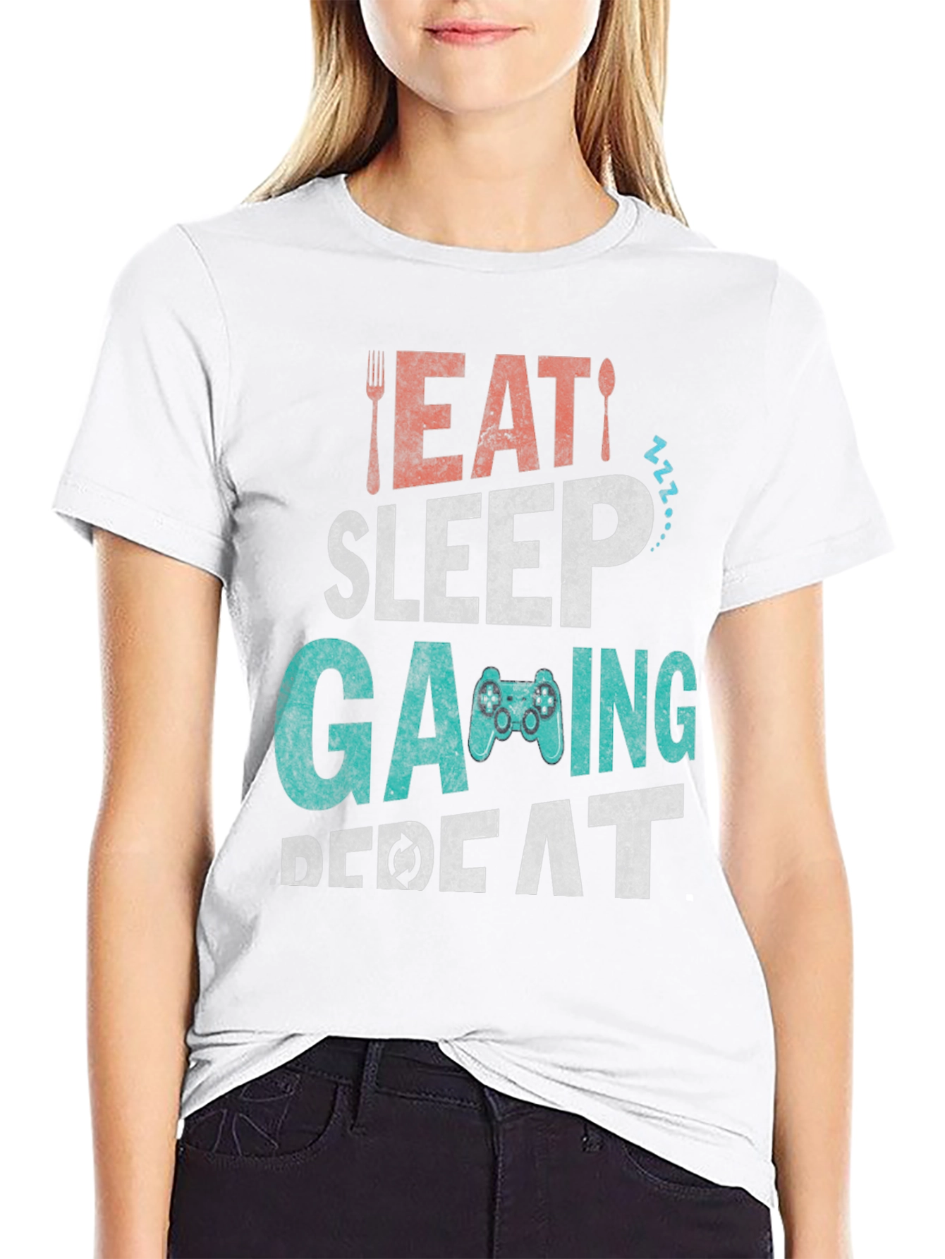 Eat Sleep Gaming Repeat T-Shirt
