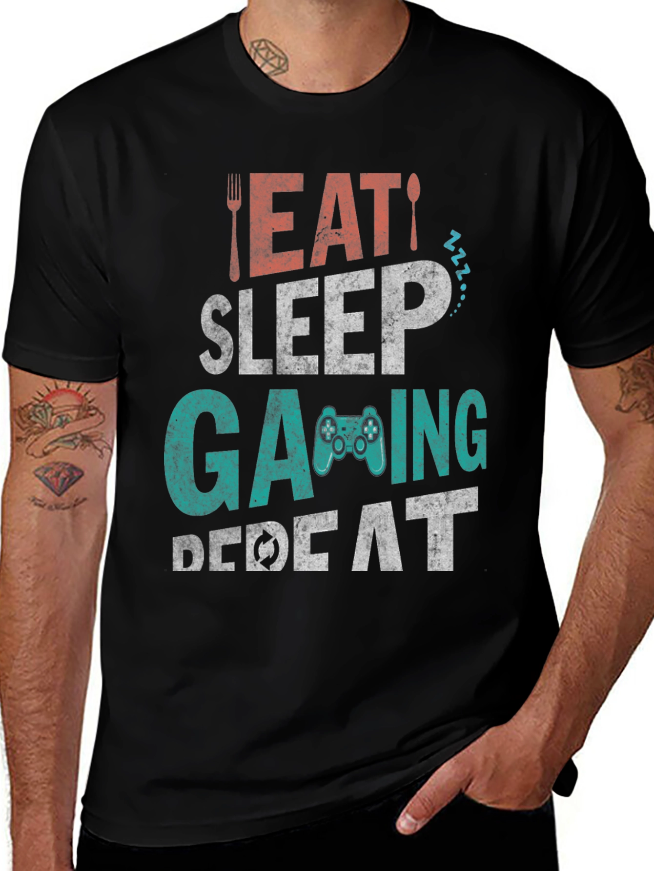 Eat Sleep Gaming Repeat T-Shirt