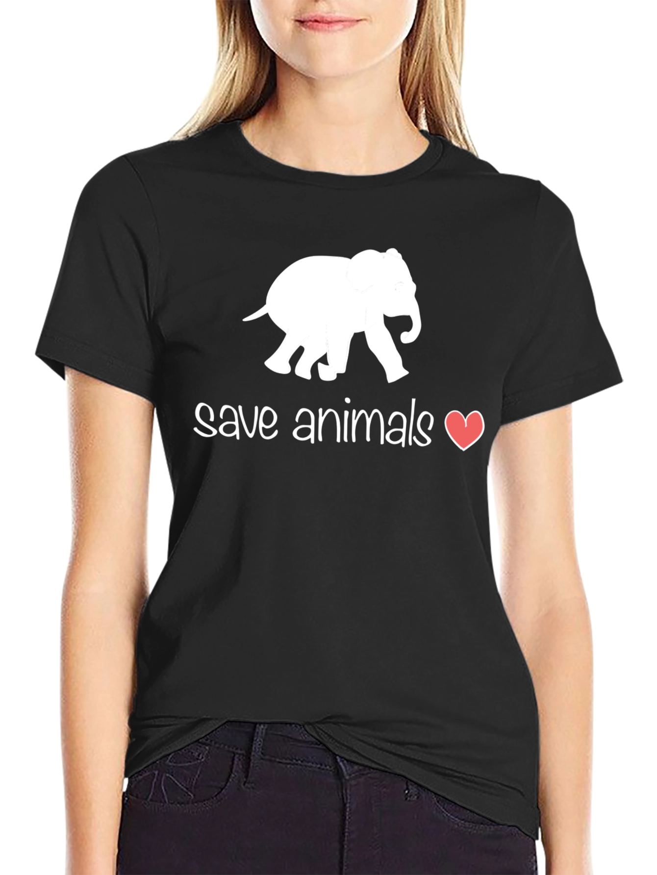 Save Animals T-Shirt - Elephant Graphic Tee