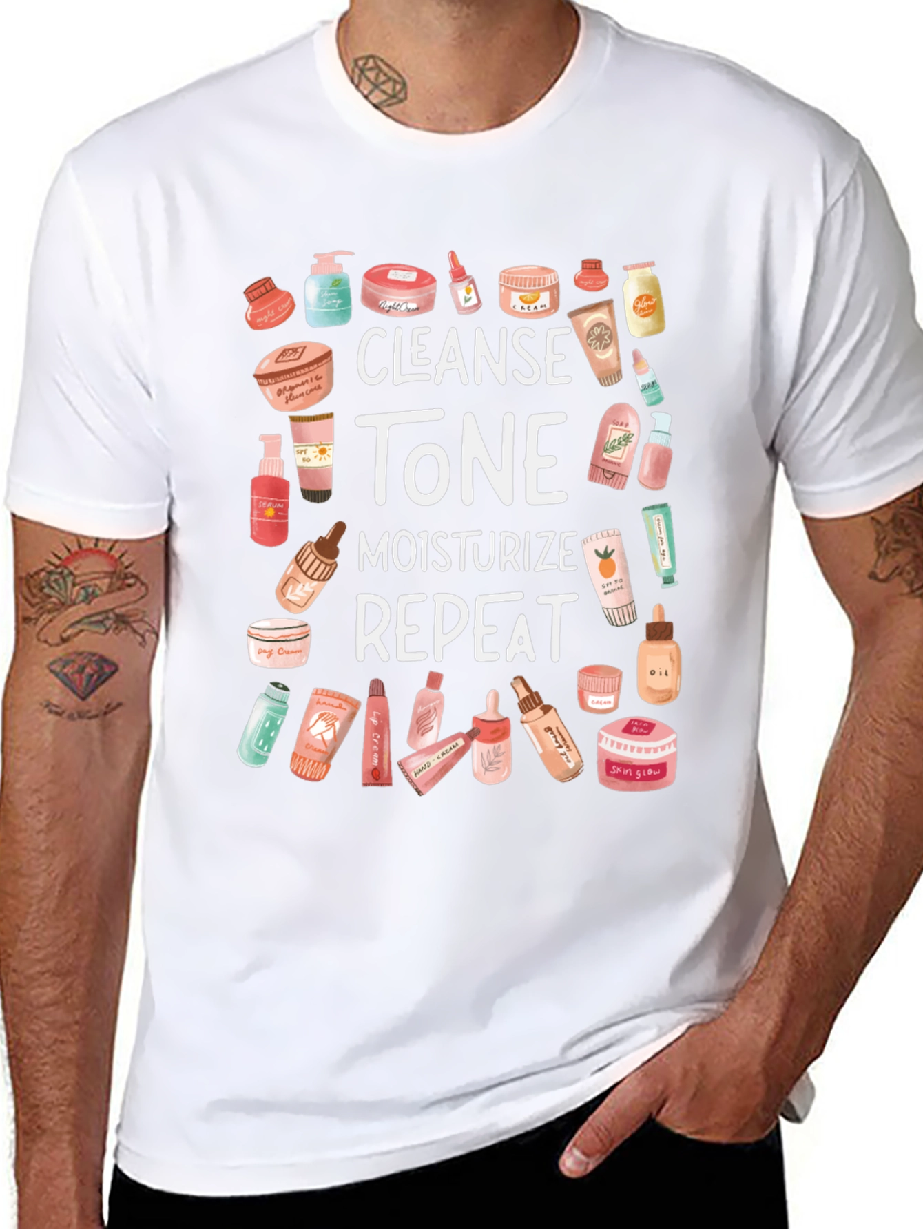 Cleanse Tone Moisturize Repeat T-Shirt