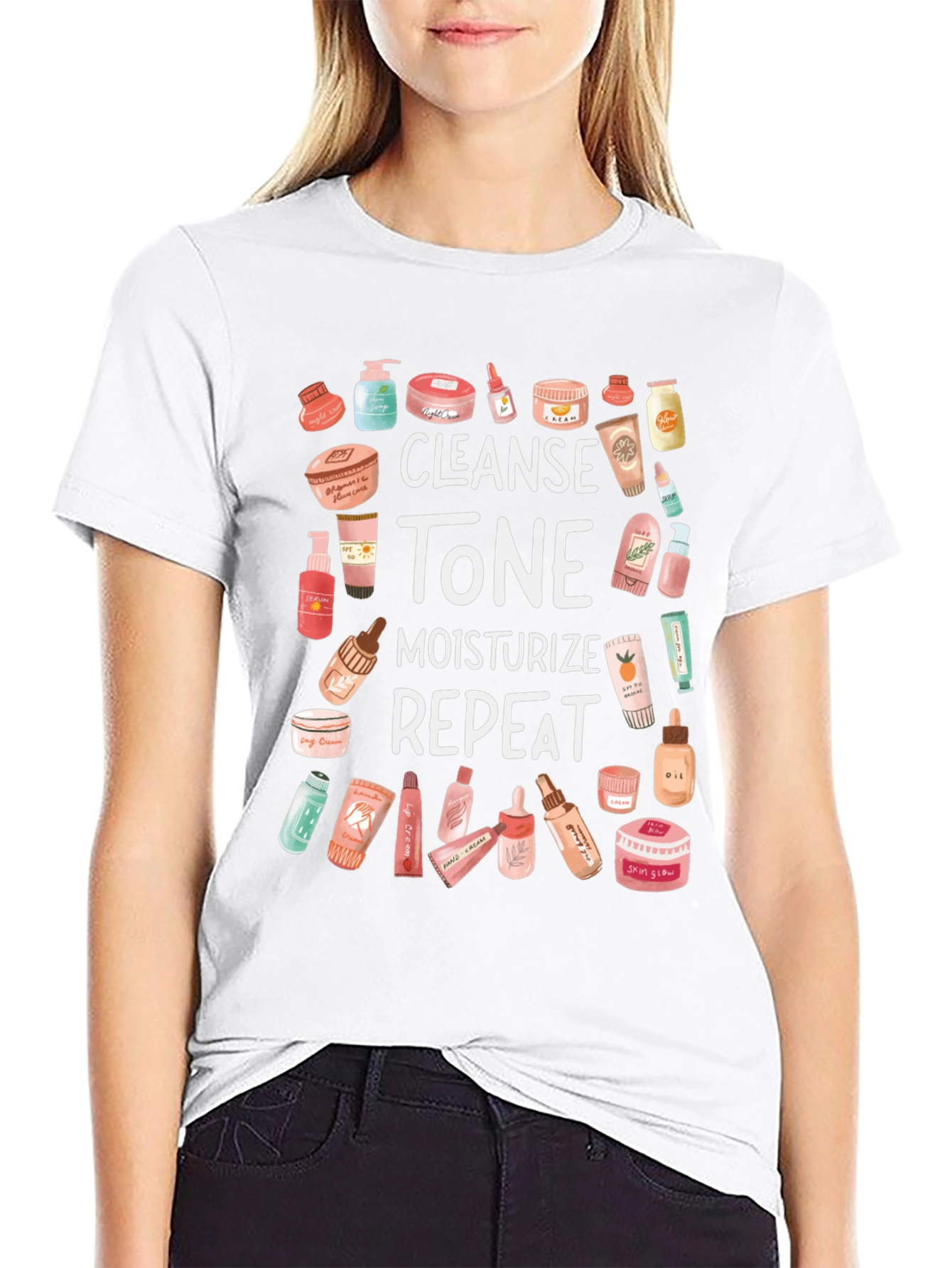 Cleanse Tone Moisturize Repeat T-Shirt