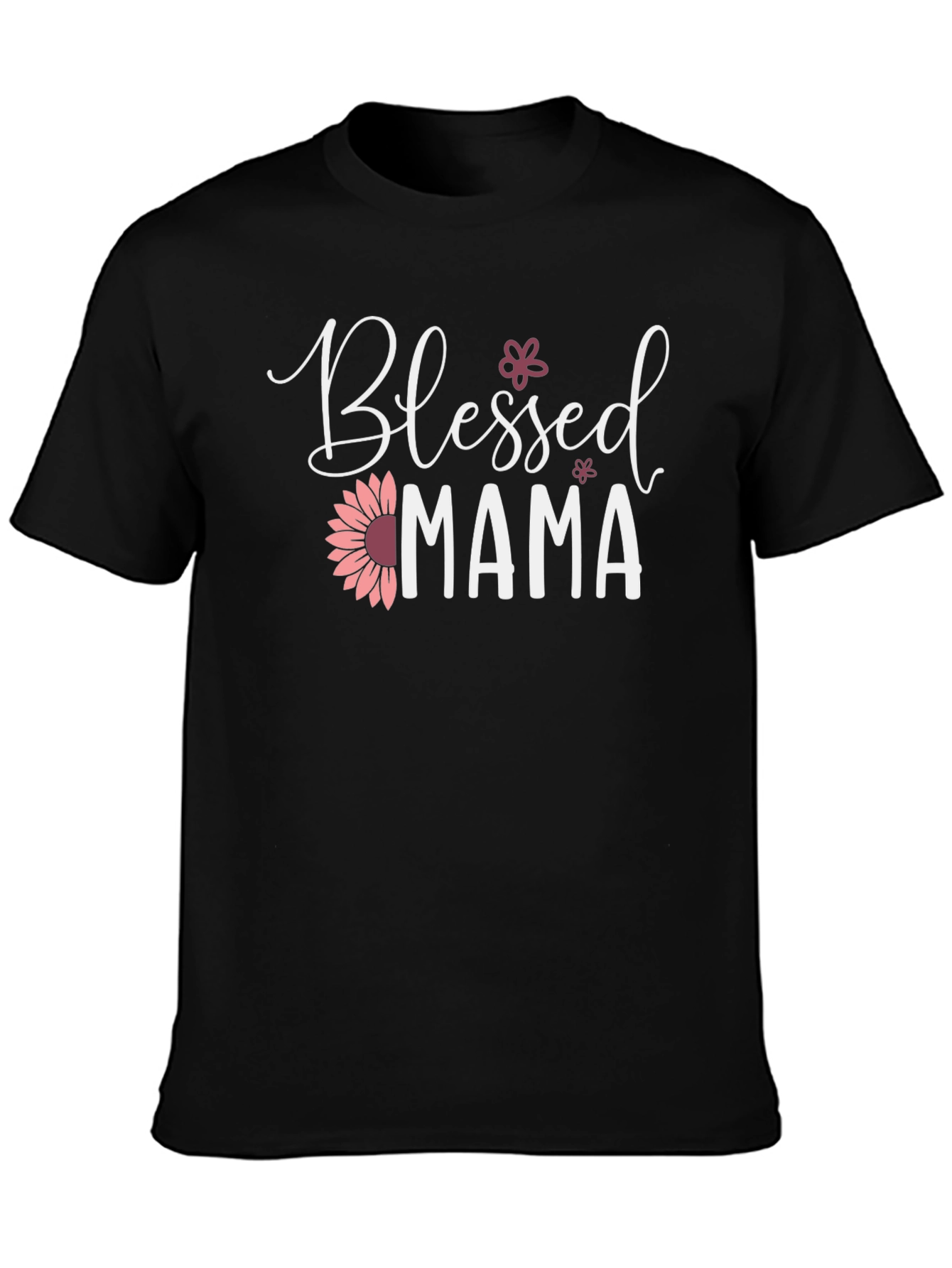 Blessed Mama Floral Graphic T-Shirt